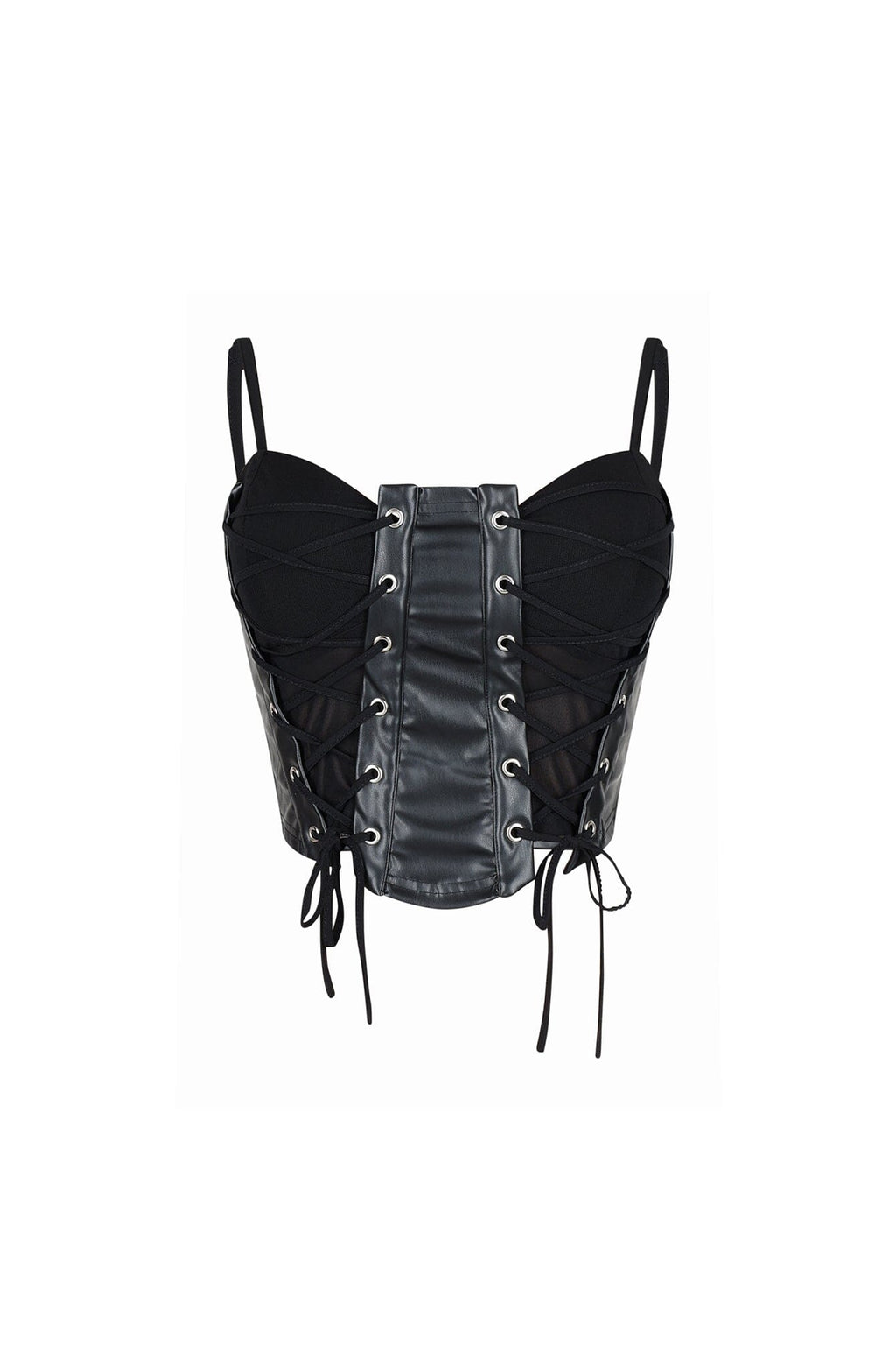 Corte Moderno Faux Leather Bustier