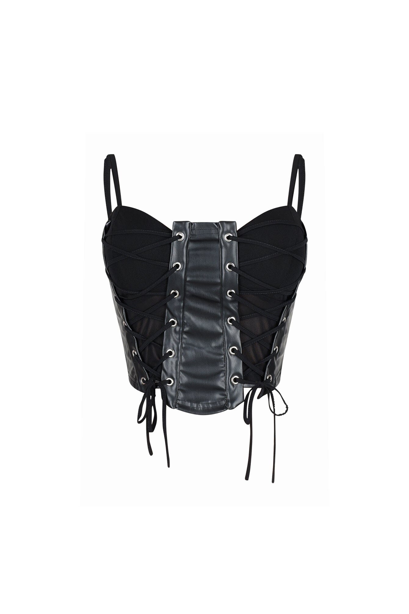 Corte Moderno Faux Leather Bustier