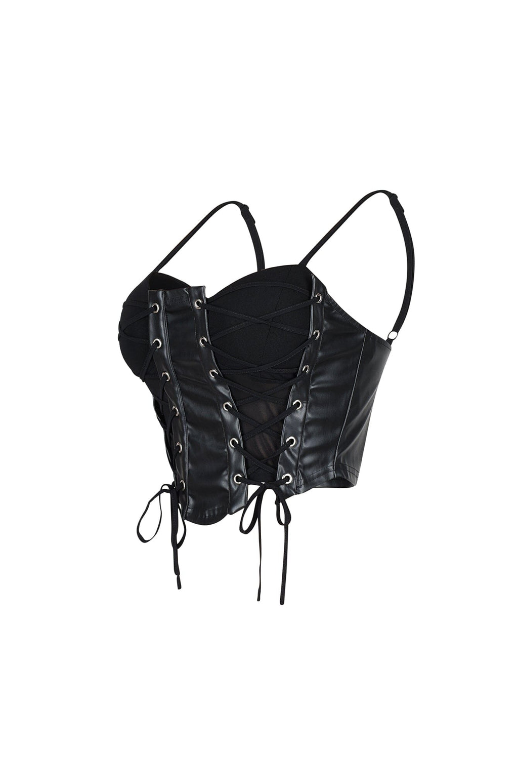 Corte Moderno Faux Leather Bustier