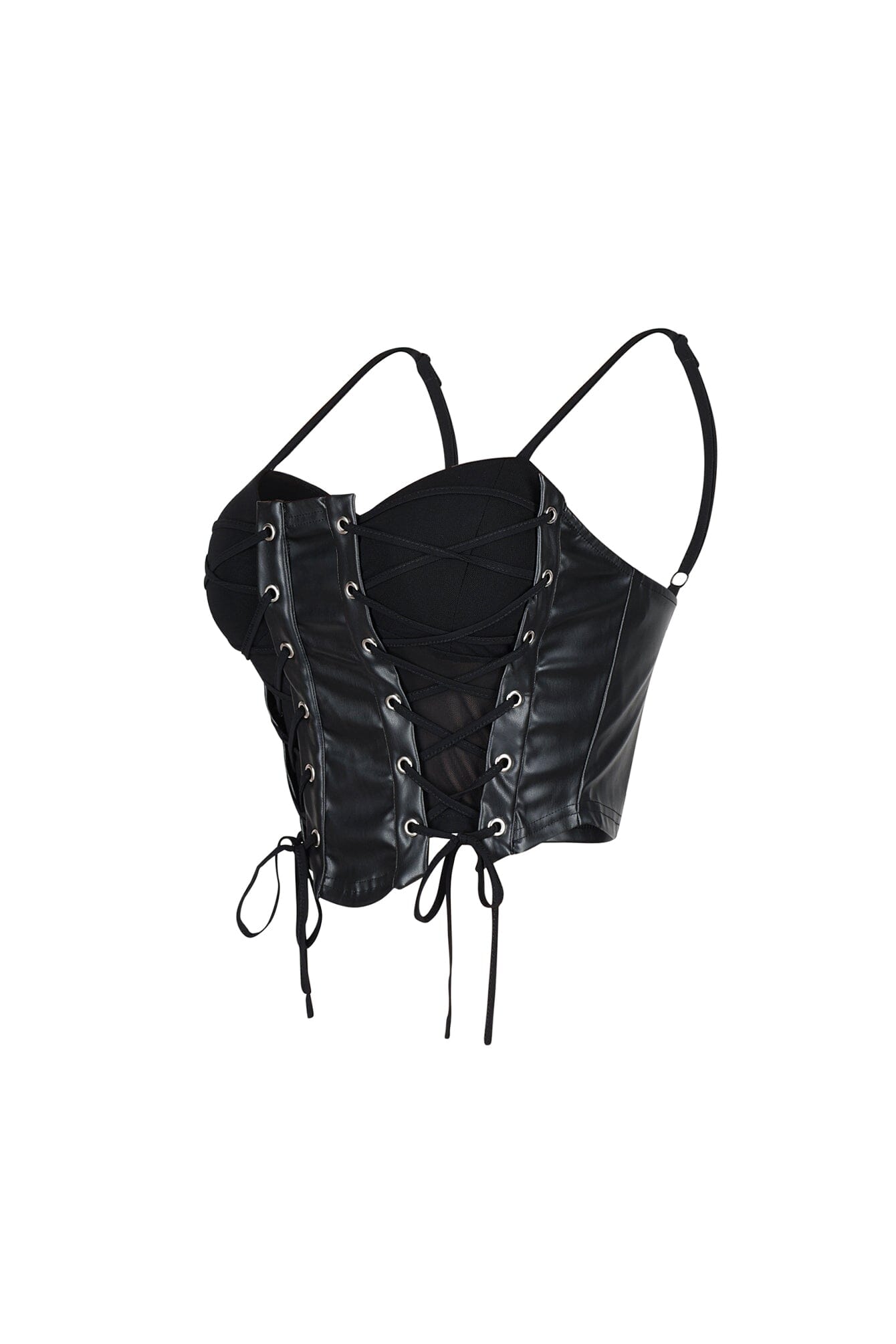 Corte Moderno Faux Leather Bustier