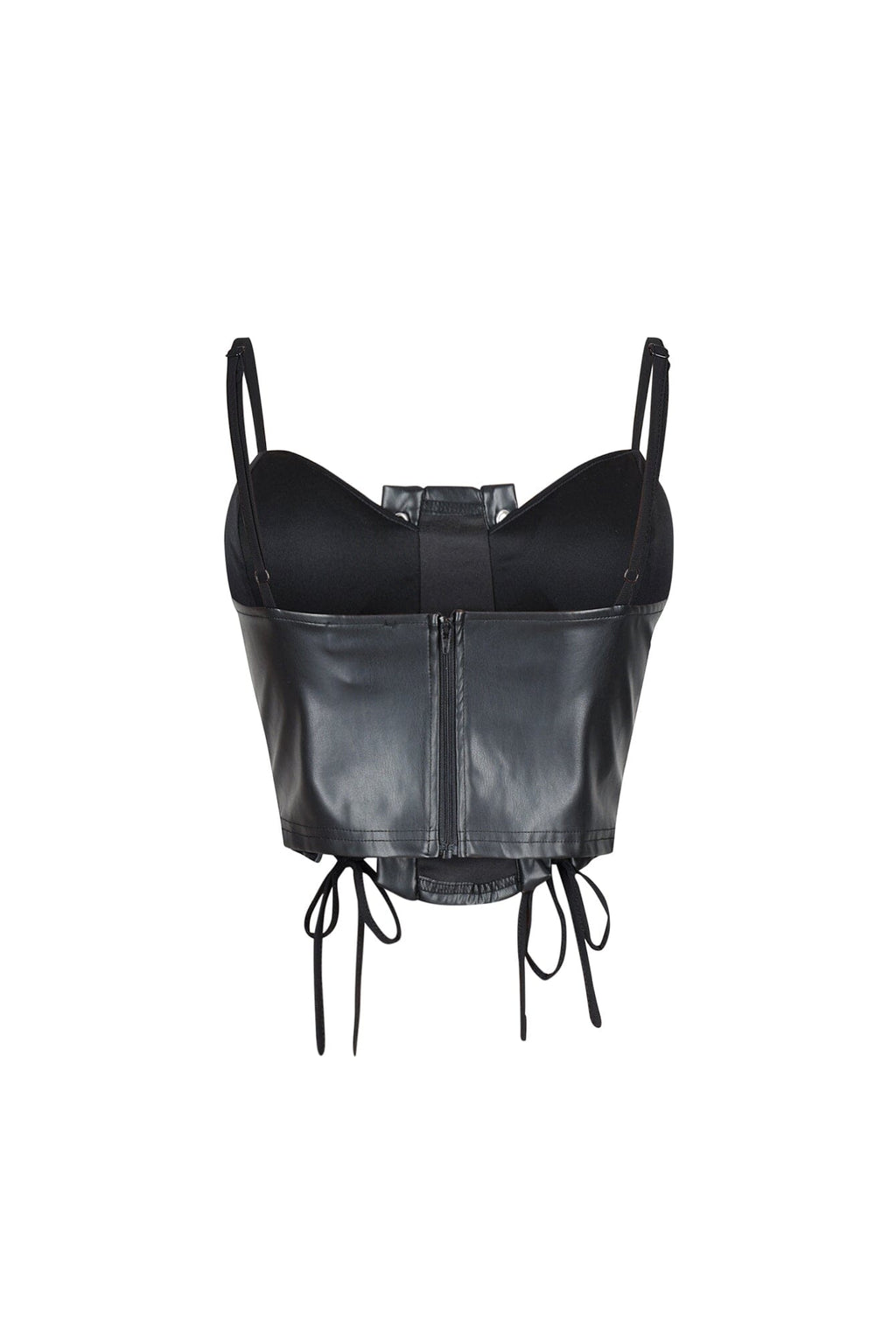 Corte Moderno Faux Leather Bustier