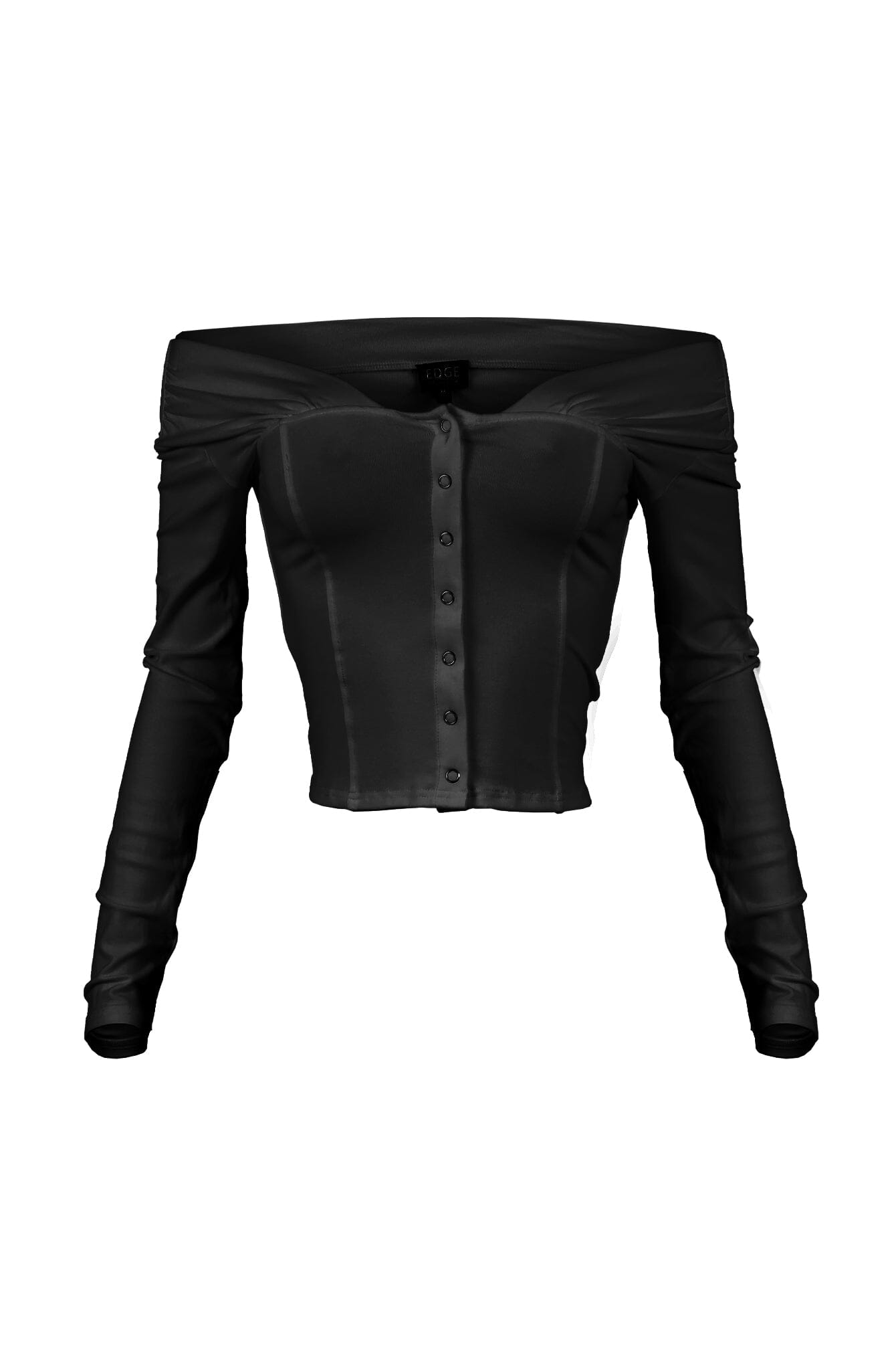 Kennedy Off Shoulder Button Down Top