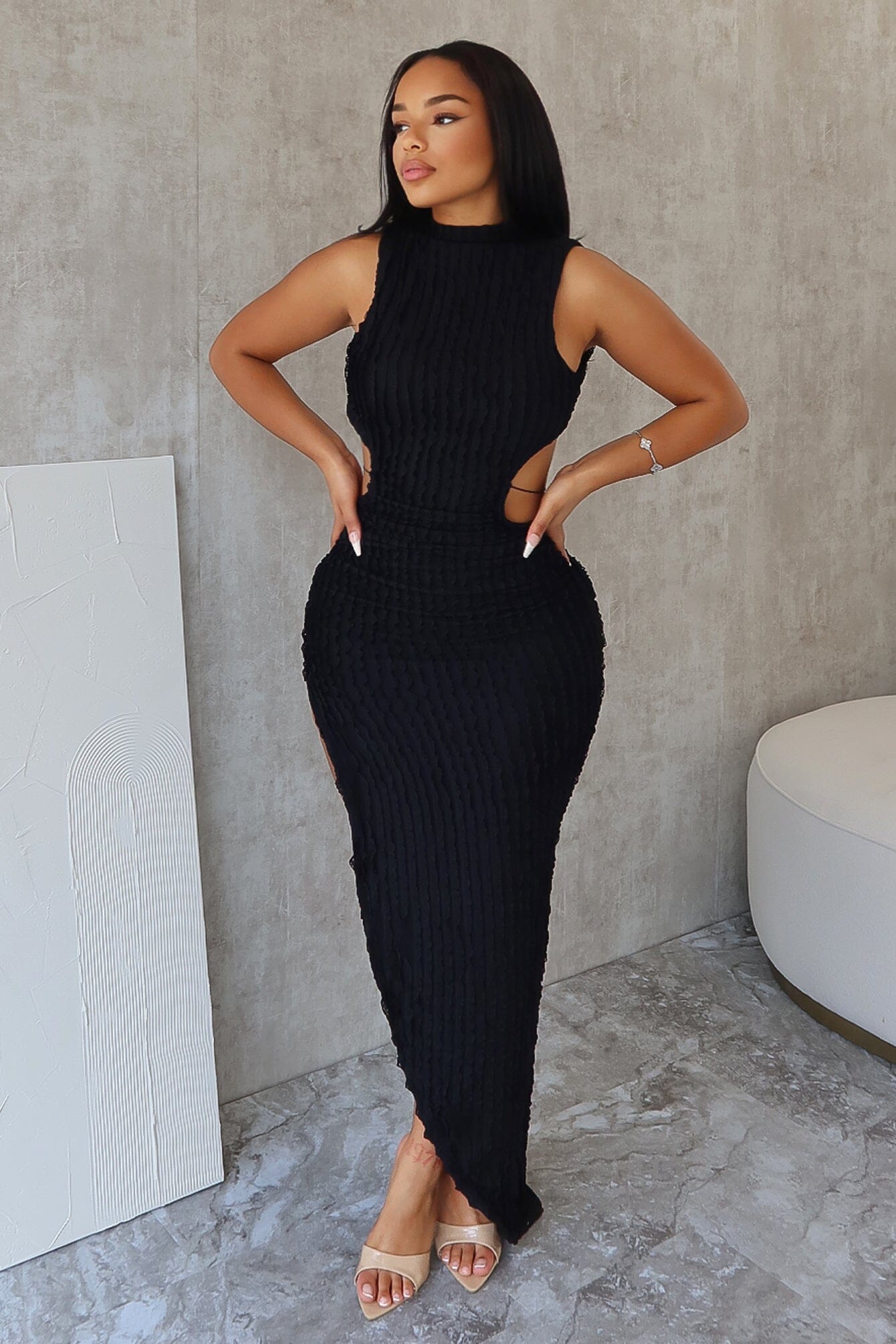 Butterfly Effect Open Back Maxi Dress