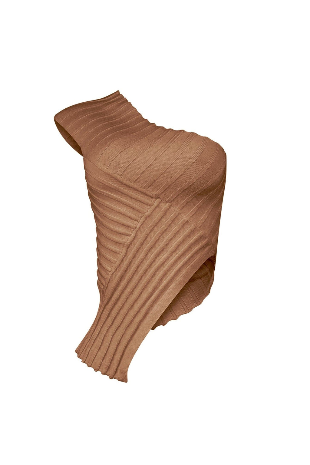 Lila Asymmetrical Knit One Shoulder Top