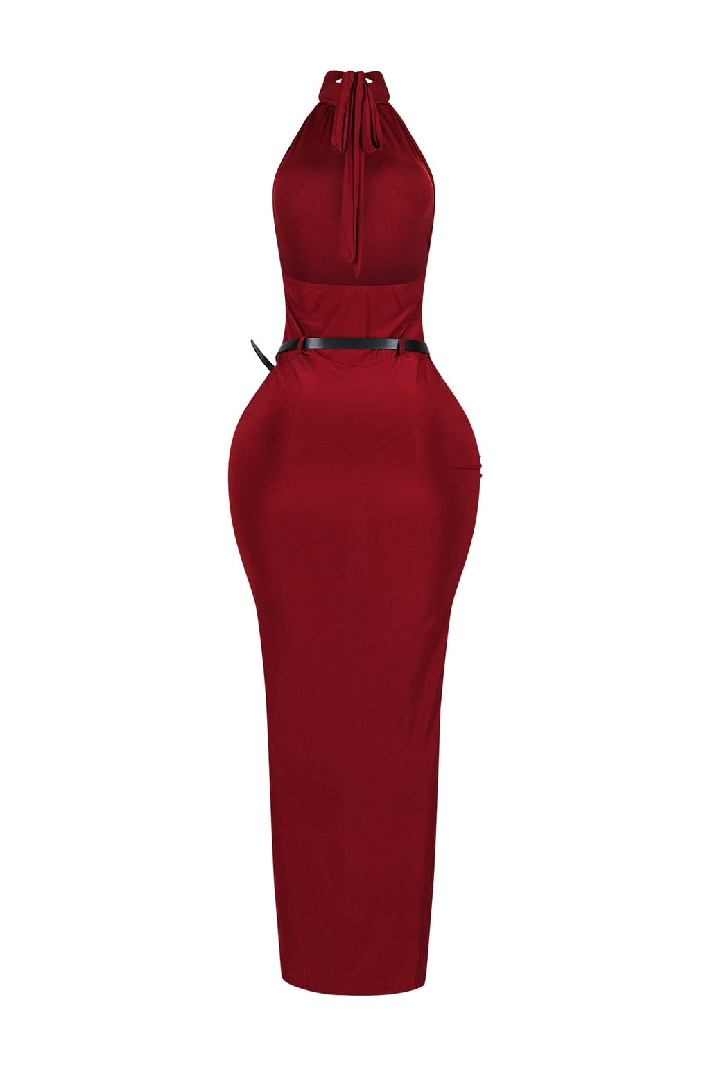 Nuit Allure Halter Maxi Dress