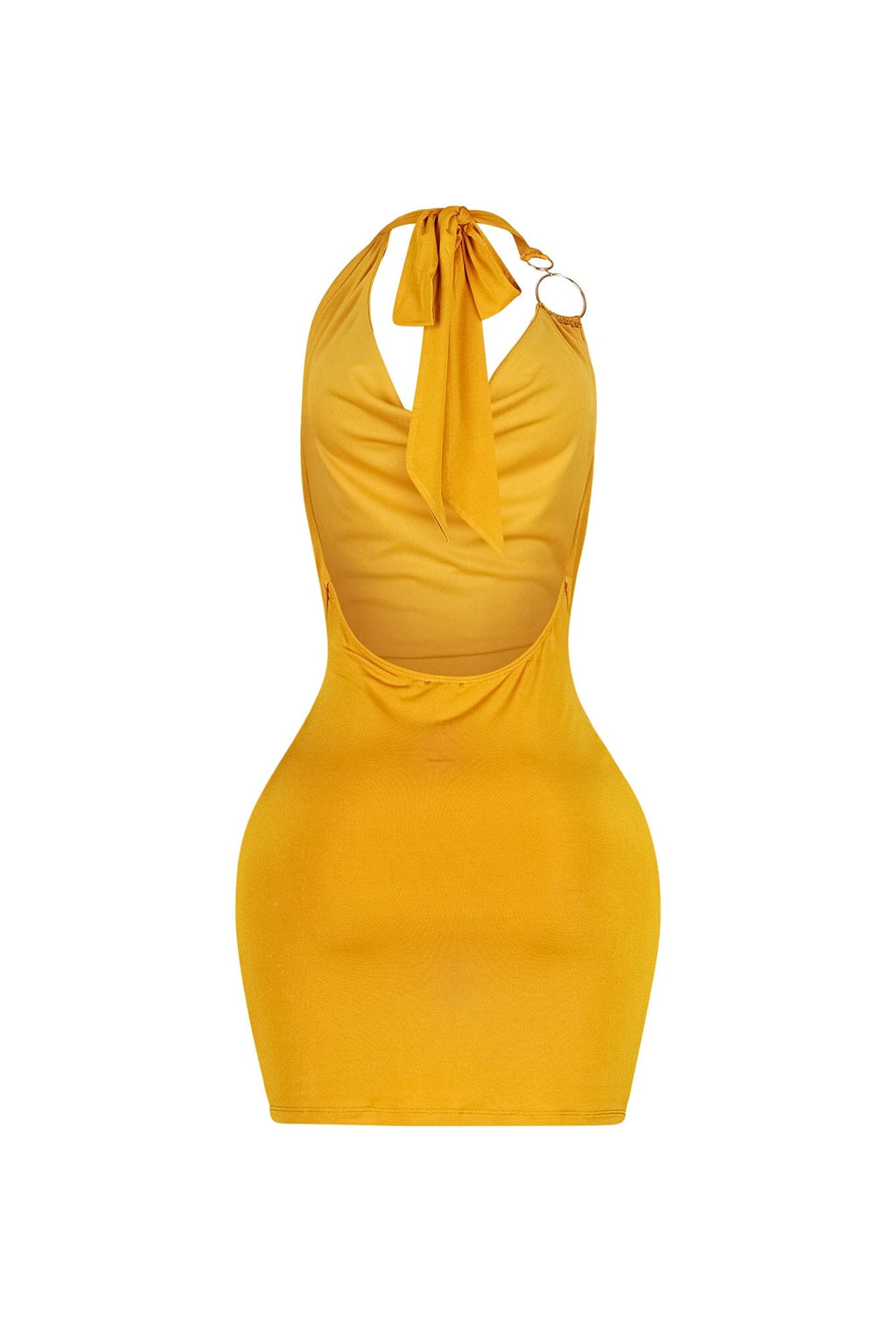 Lenvolee Halter Mini Dress