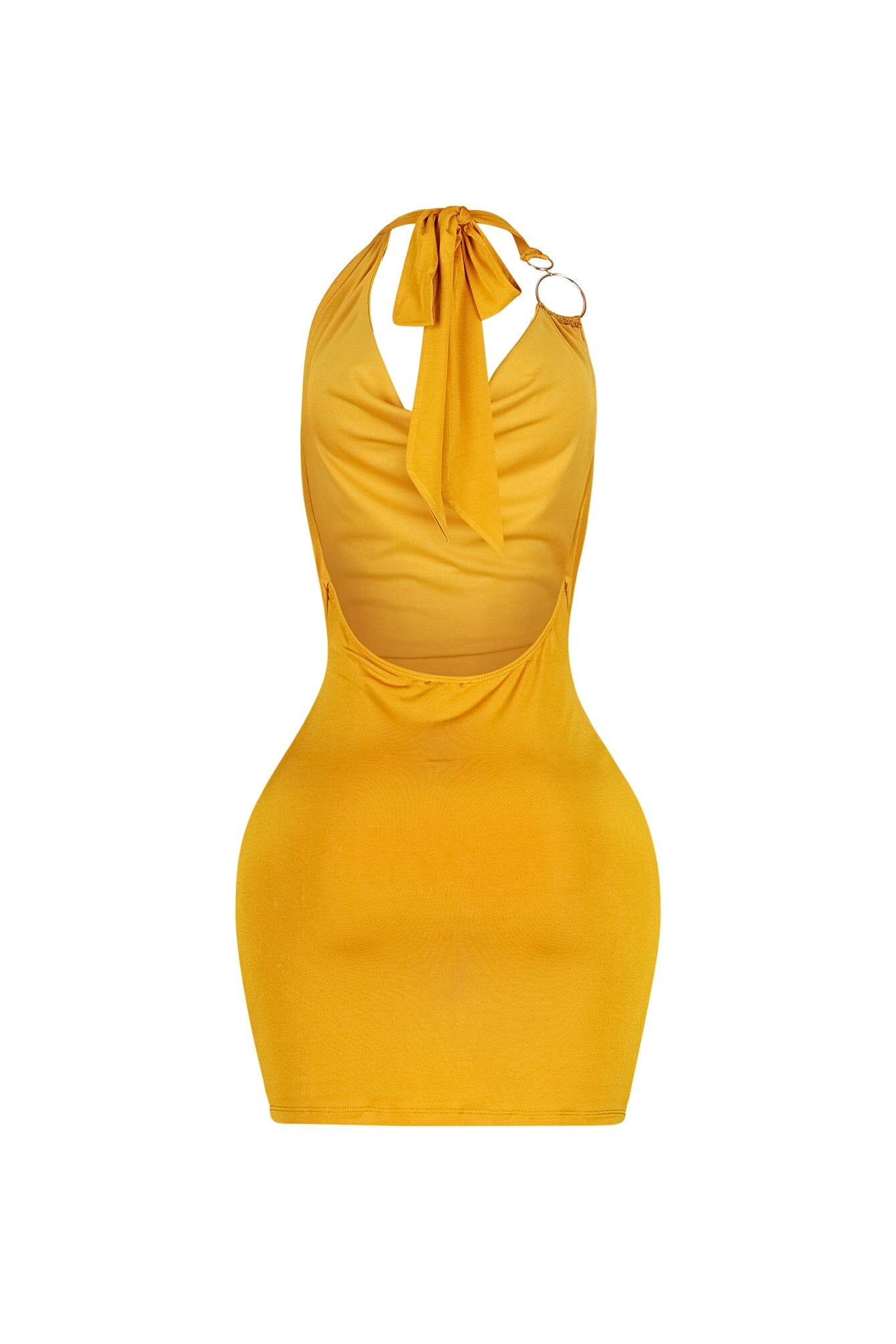 Lenvolee Halter Mini Dress