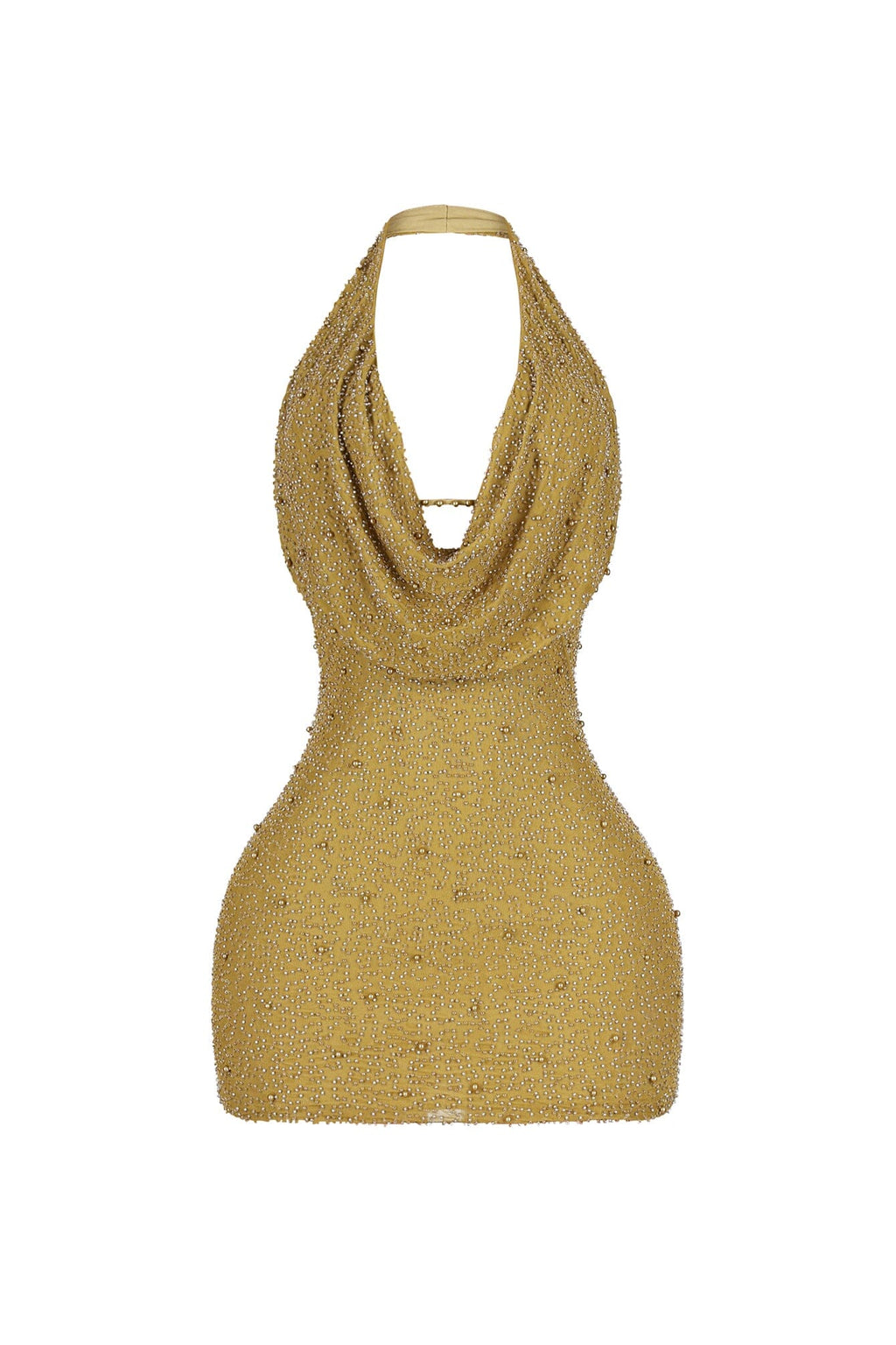 Adelaide Mesh Pearl Mini Dress