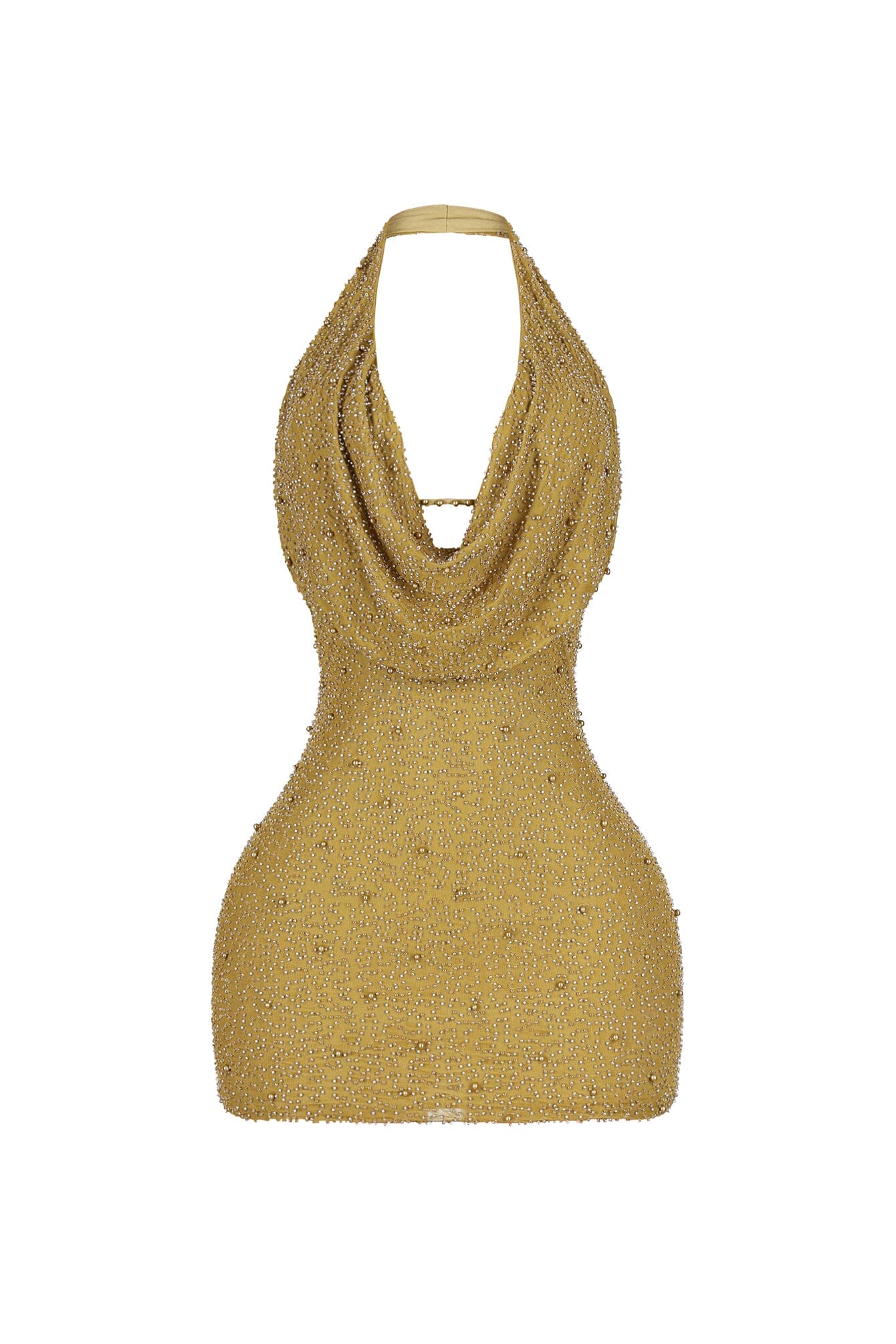 Adelaide Mesh Pearl Mini Dress