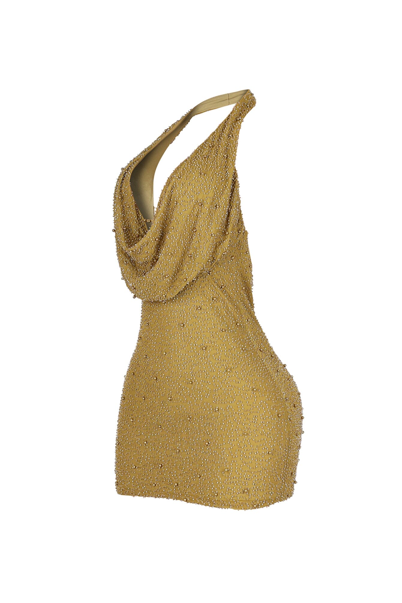 Adelaide Mesh Pearl Mini Dress