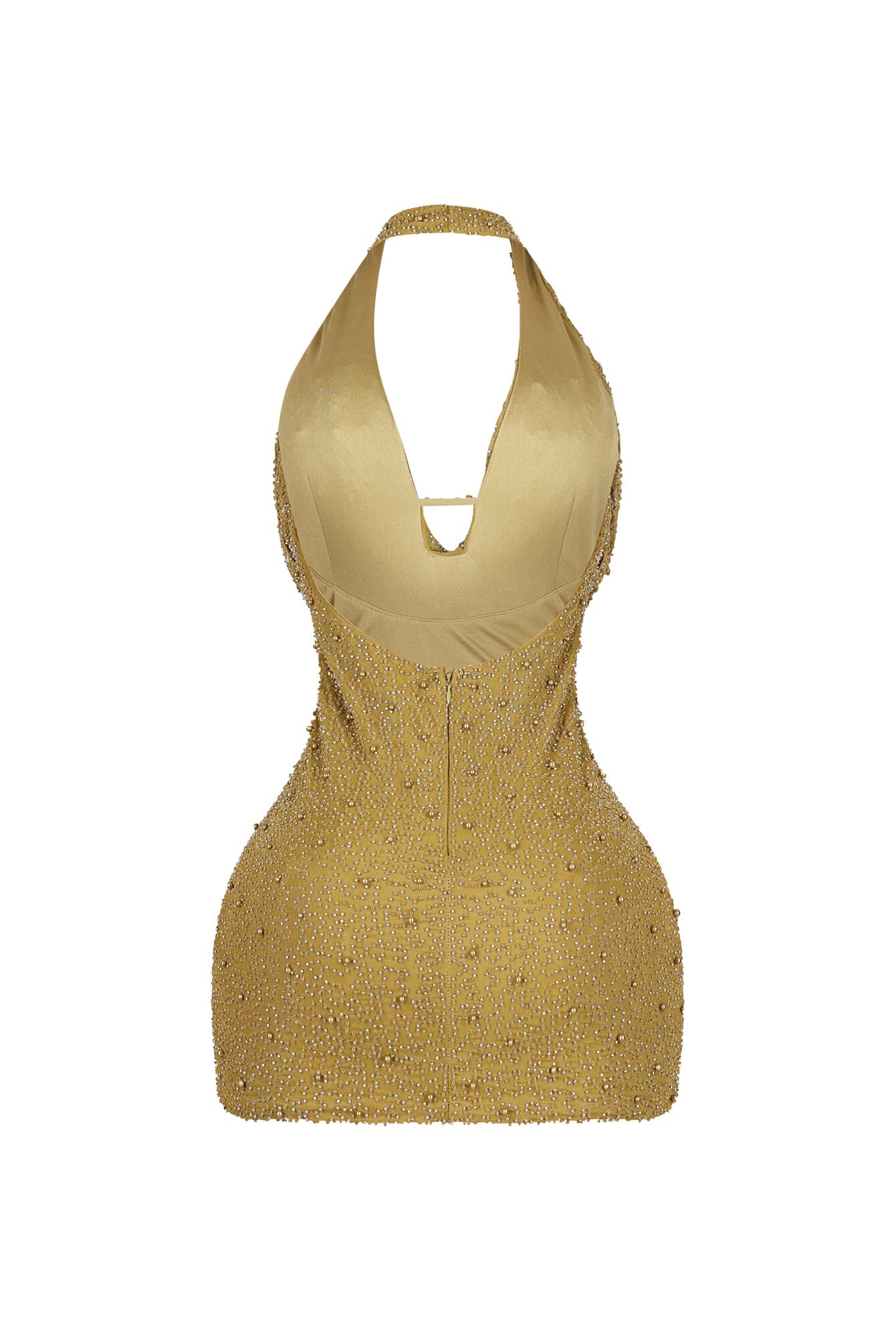 Adelaide Mesh Pearl Mini Dress