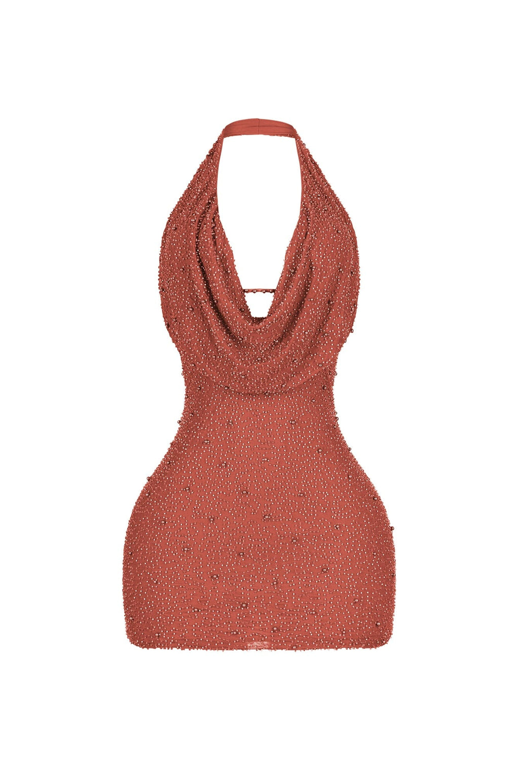 Adelaide Mesh Pearl Mini Dress