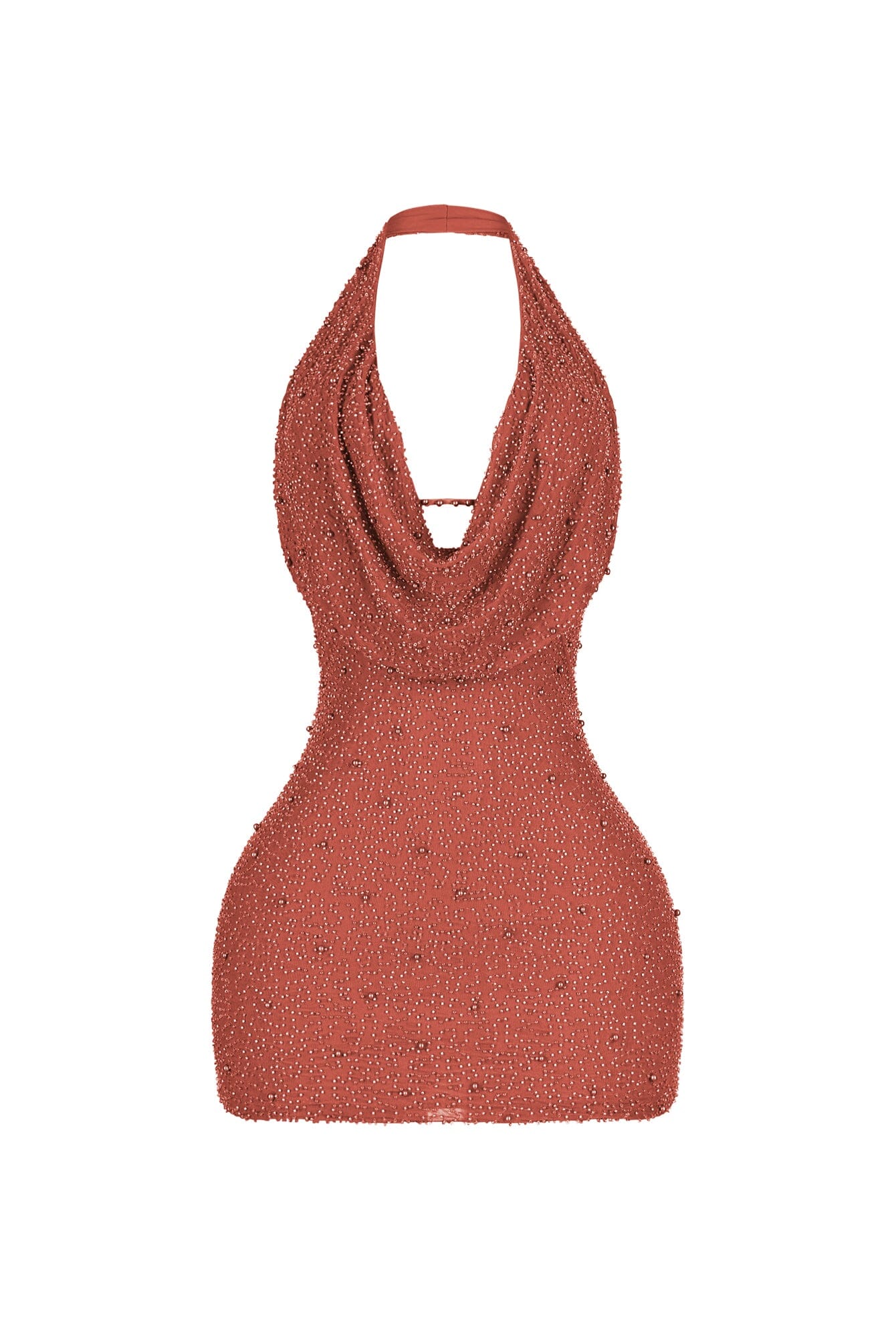 Adelaide Mesh Pearl Mini Dress