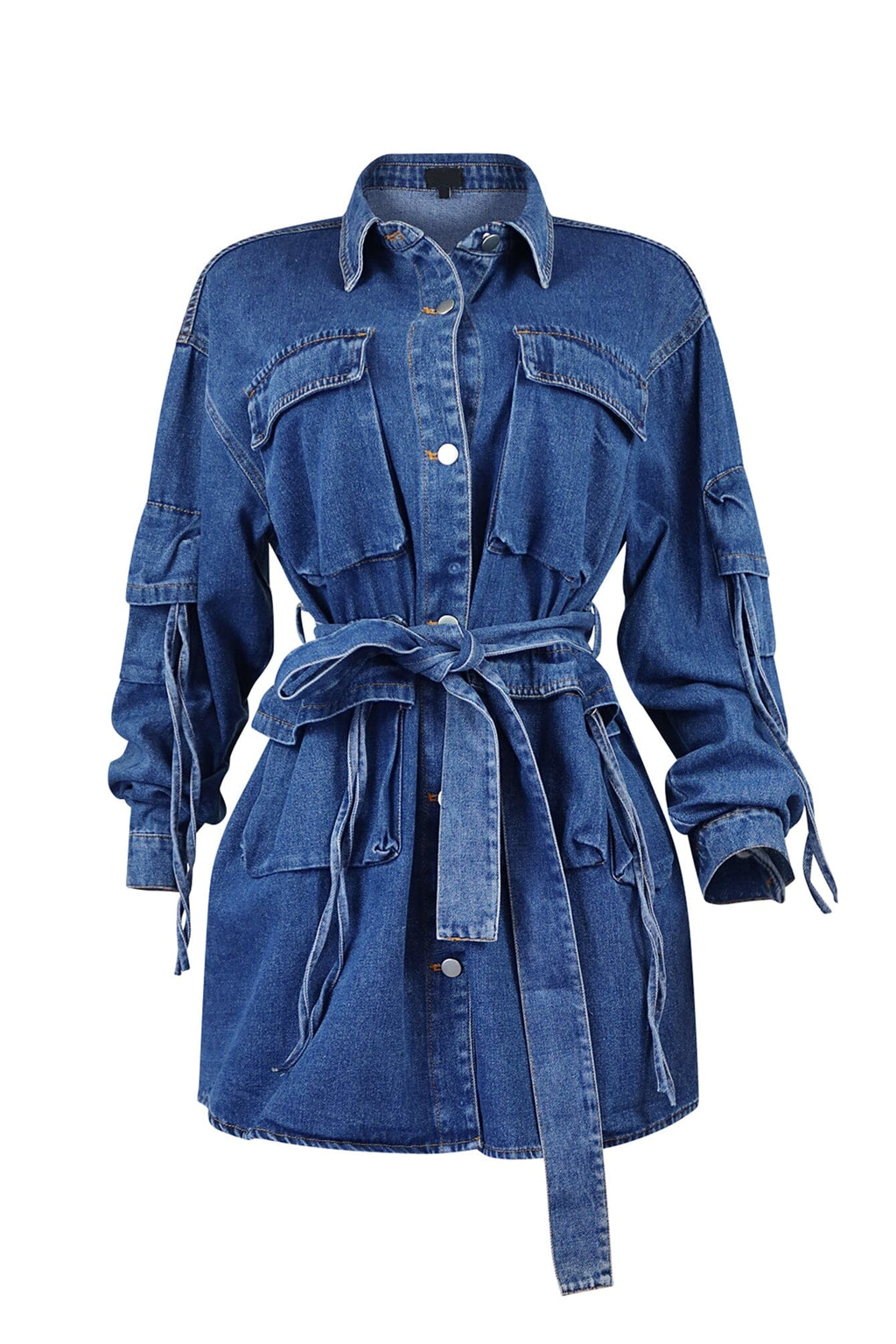 Meyer Oversized Cargo Denim Jacket