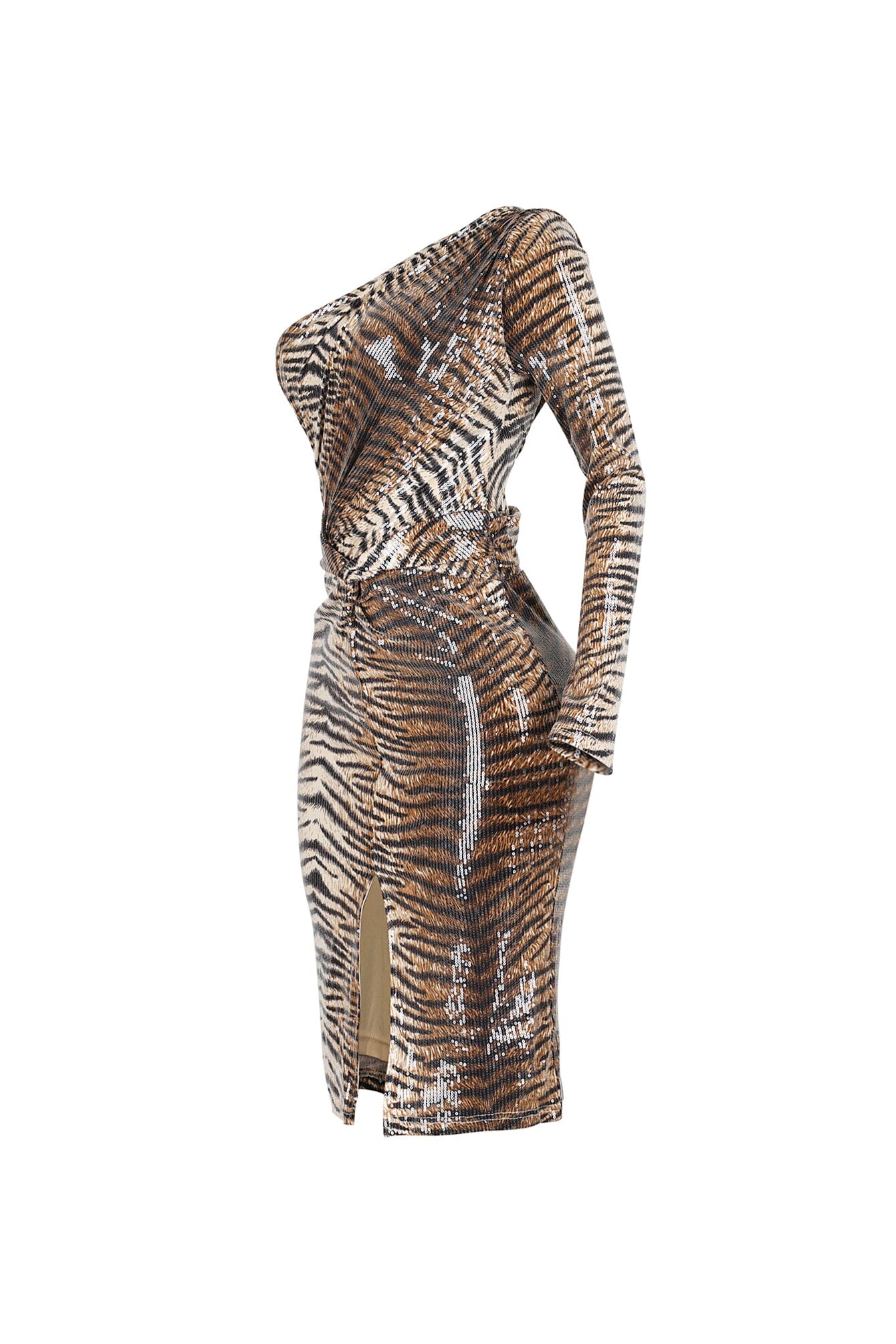 Beirut One Shoulder Midi Dress