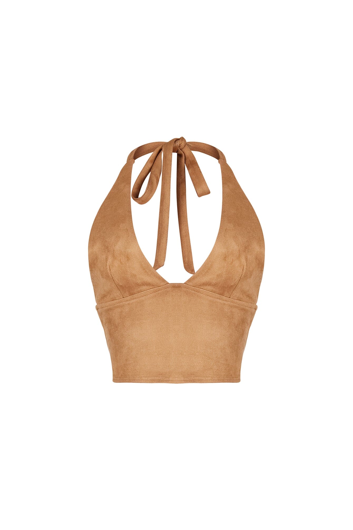 Dependable Suede Halter Top