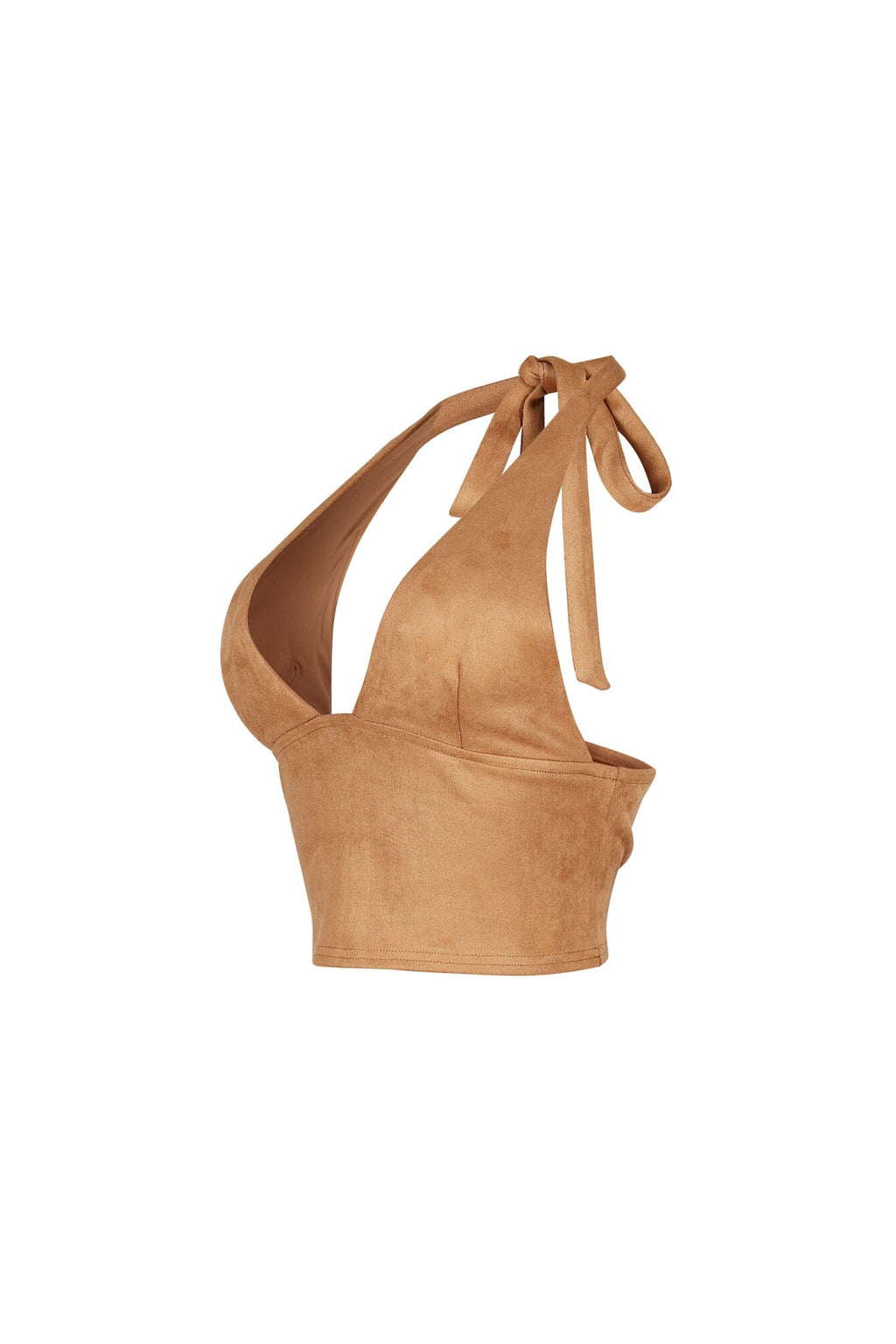 Dependable Suede Halter Top