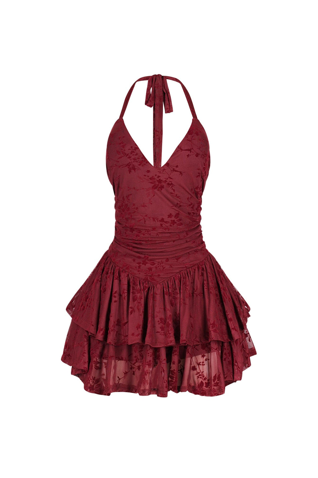 Lisbon Mesh Velvet Mini Dress