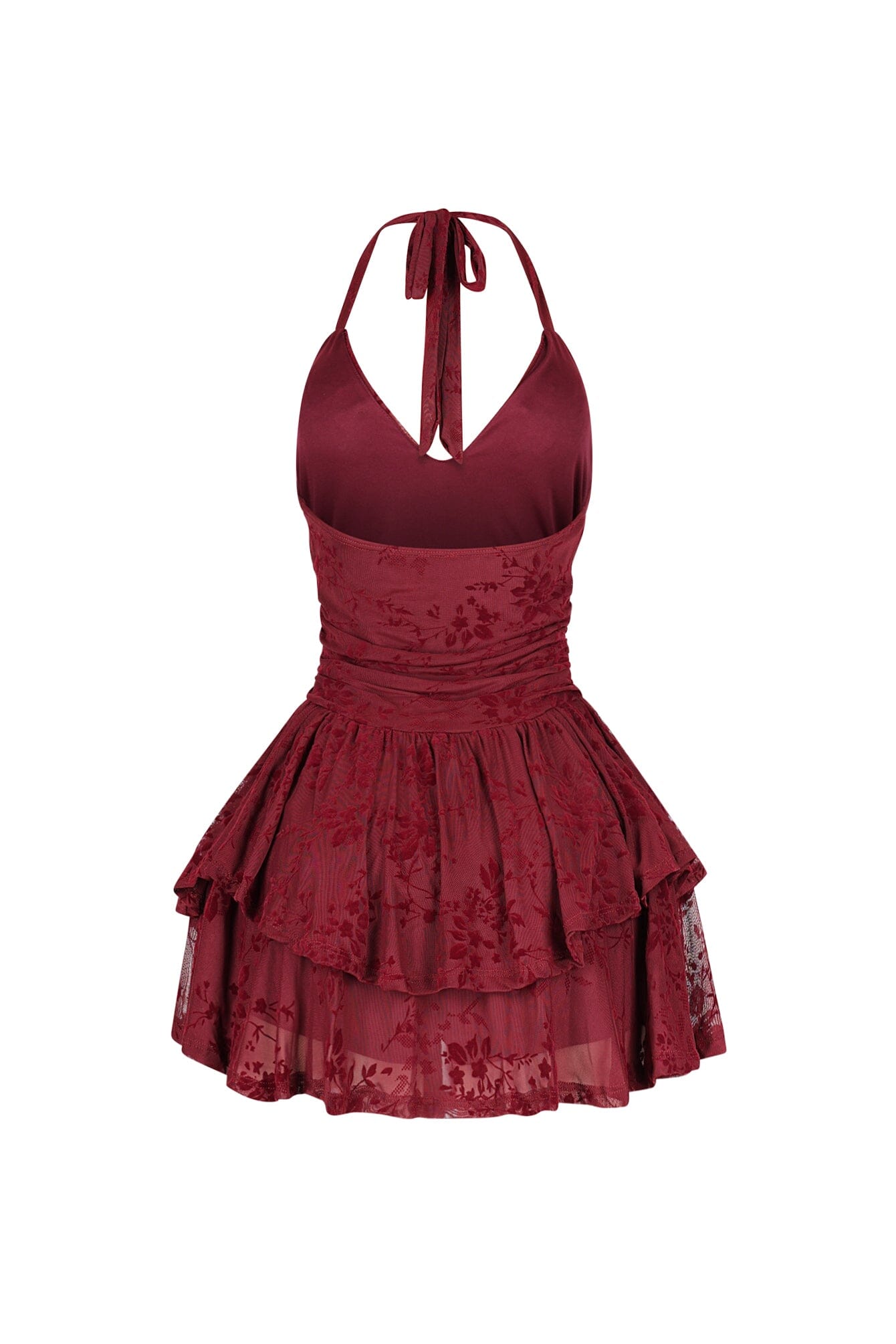 Lisbon Mesh Velvet Mini Dress