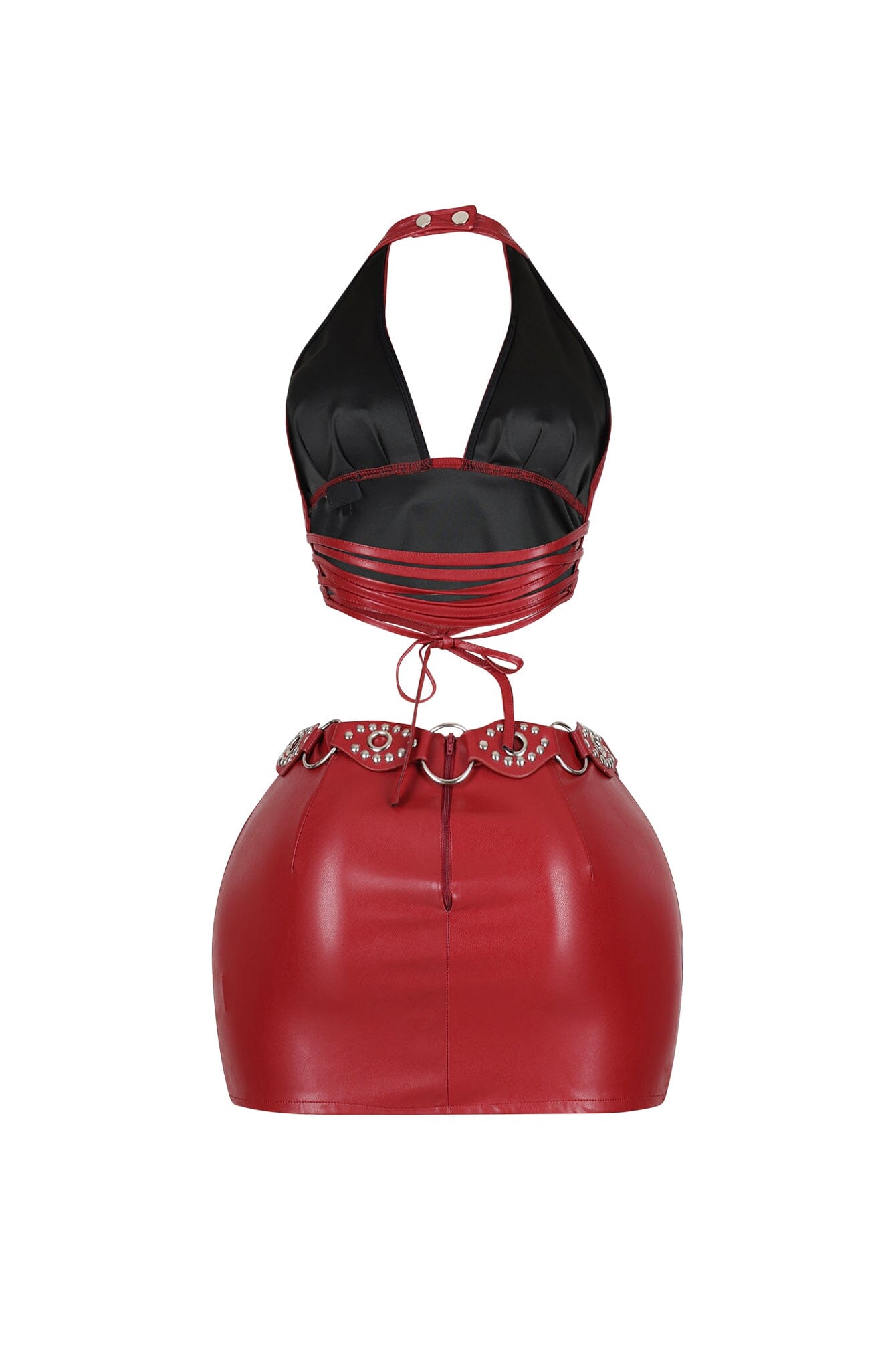 No Mercy Slick PU Skirt SET