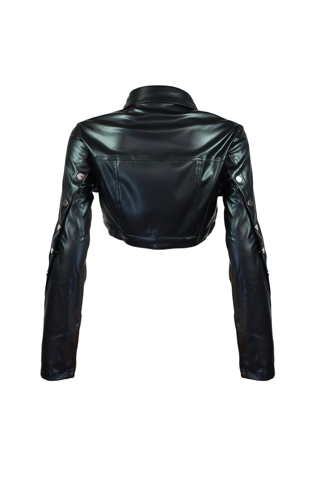 Still Monster PU Crop Jacket