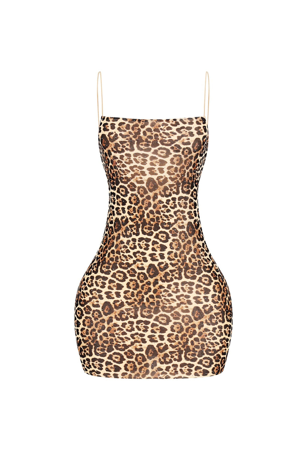 Poised In Milan Leopard Mini Dress