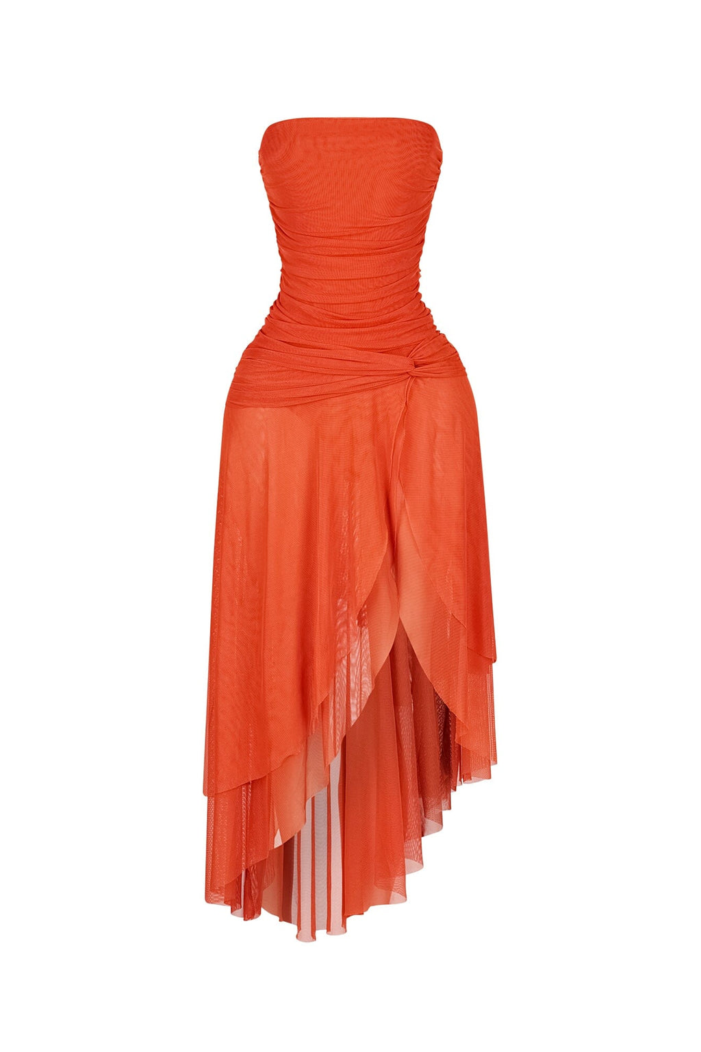 Mist Grad Mesh Midi Dress