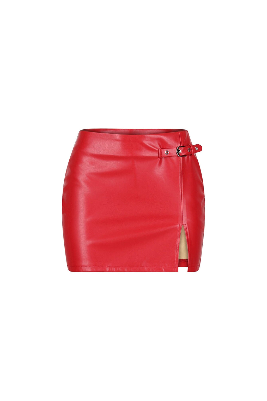 Wanted Faux Leather Mini Skirt
