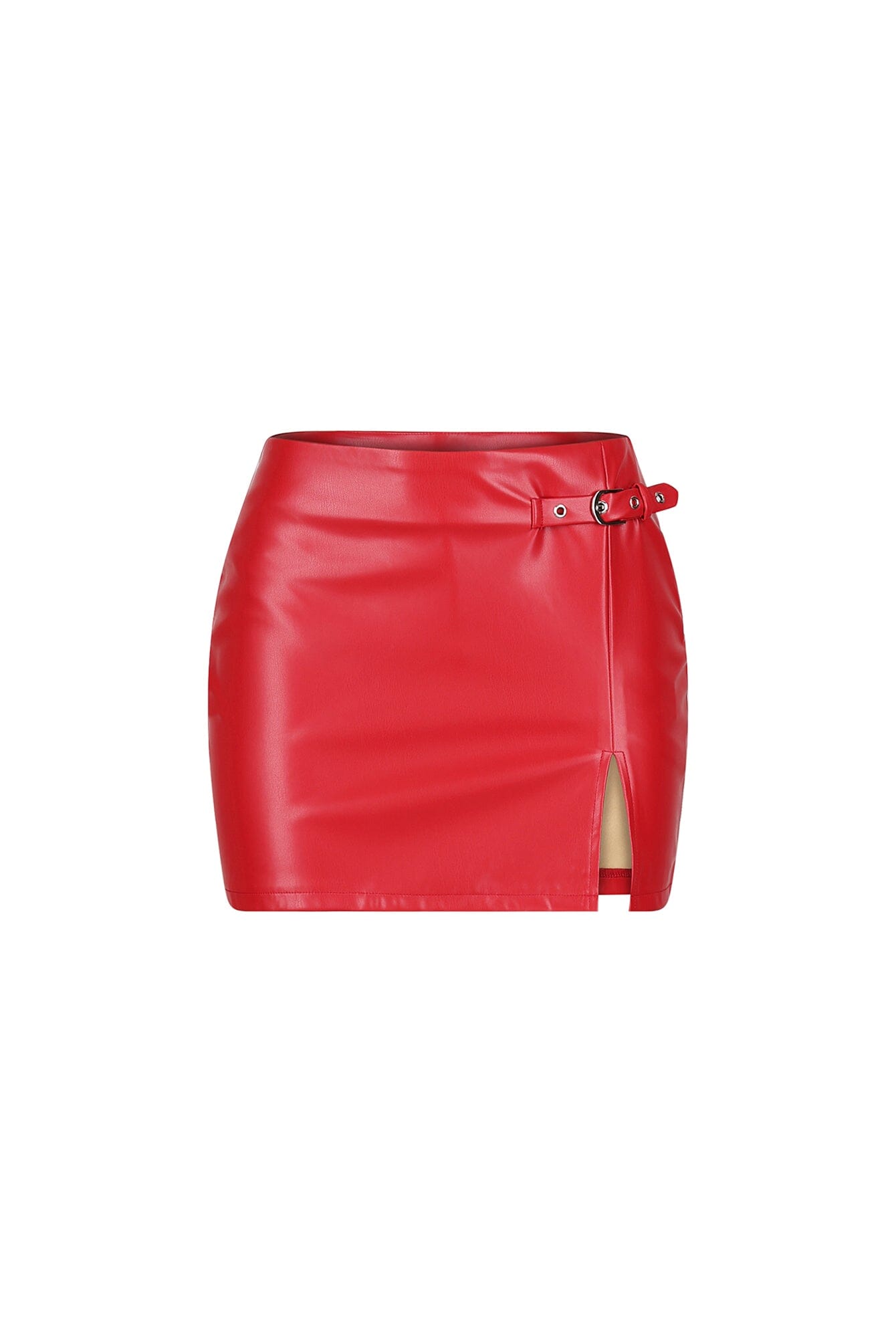 Wanted Faux Leather Mini Skirt