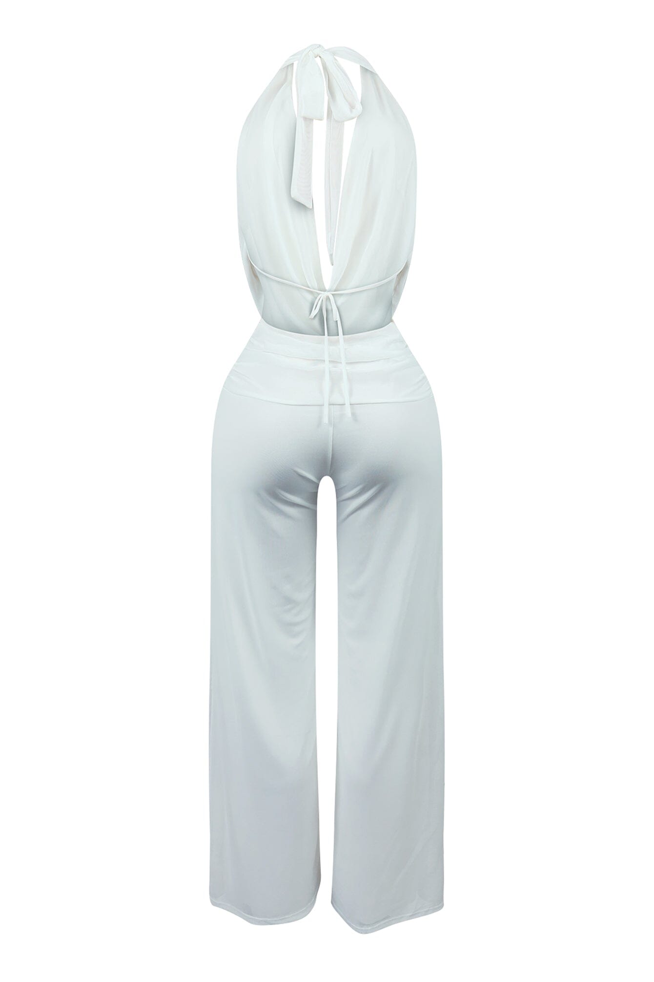 Evie Mesh Cowl Neck Jumpsuit