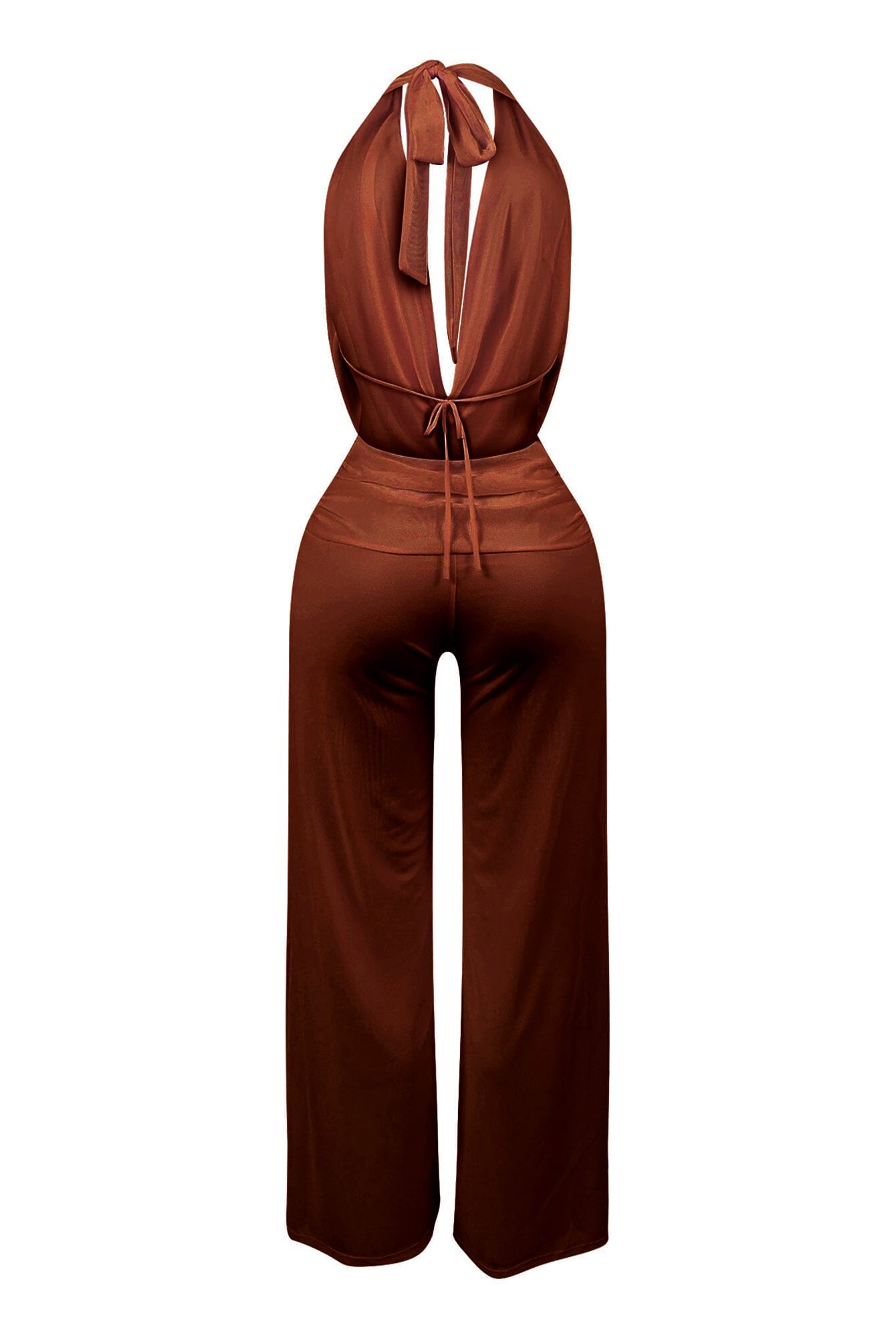 Evie Mesh Cowl Neck Jumpsuit
