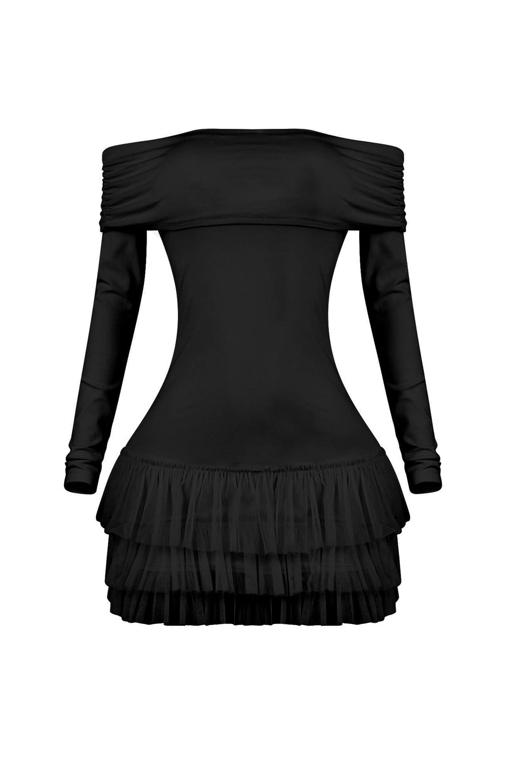 Ekko Tulle Ruffled Mini Dress