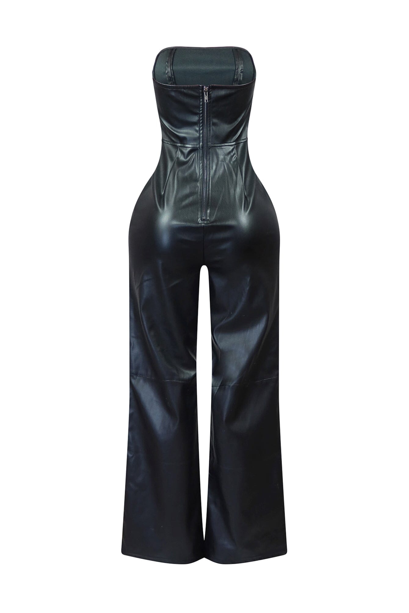 Tiffany PU Tube Corset Jumpsuit