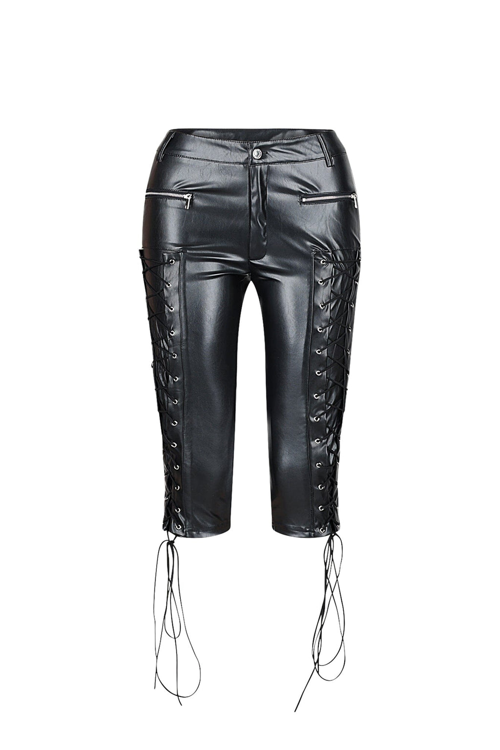 Hype PU Lace Up Capri Pants