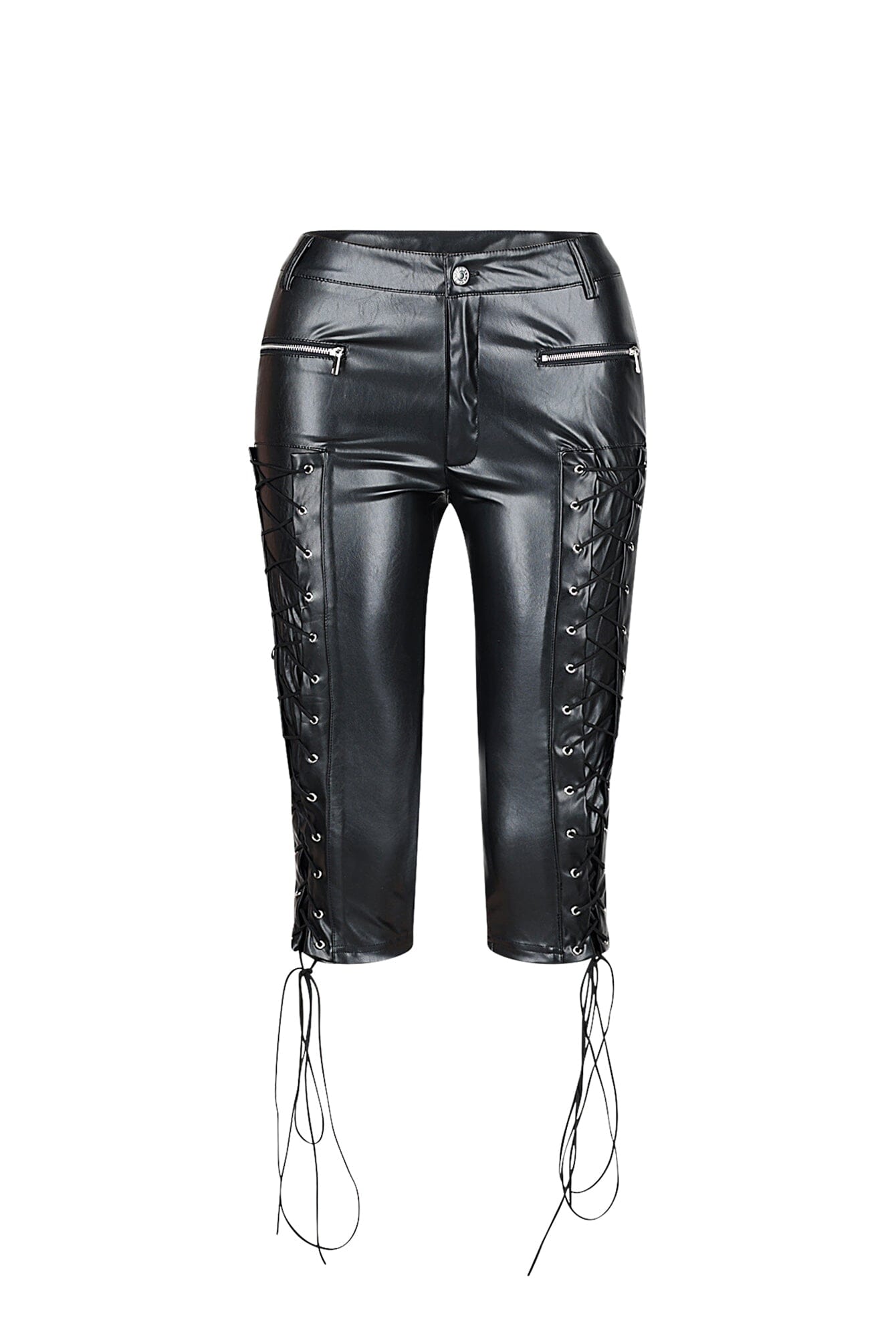 Hype PU Lace Up Capri Pants