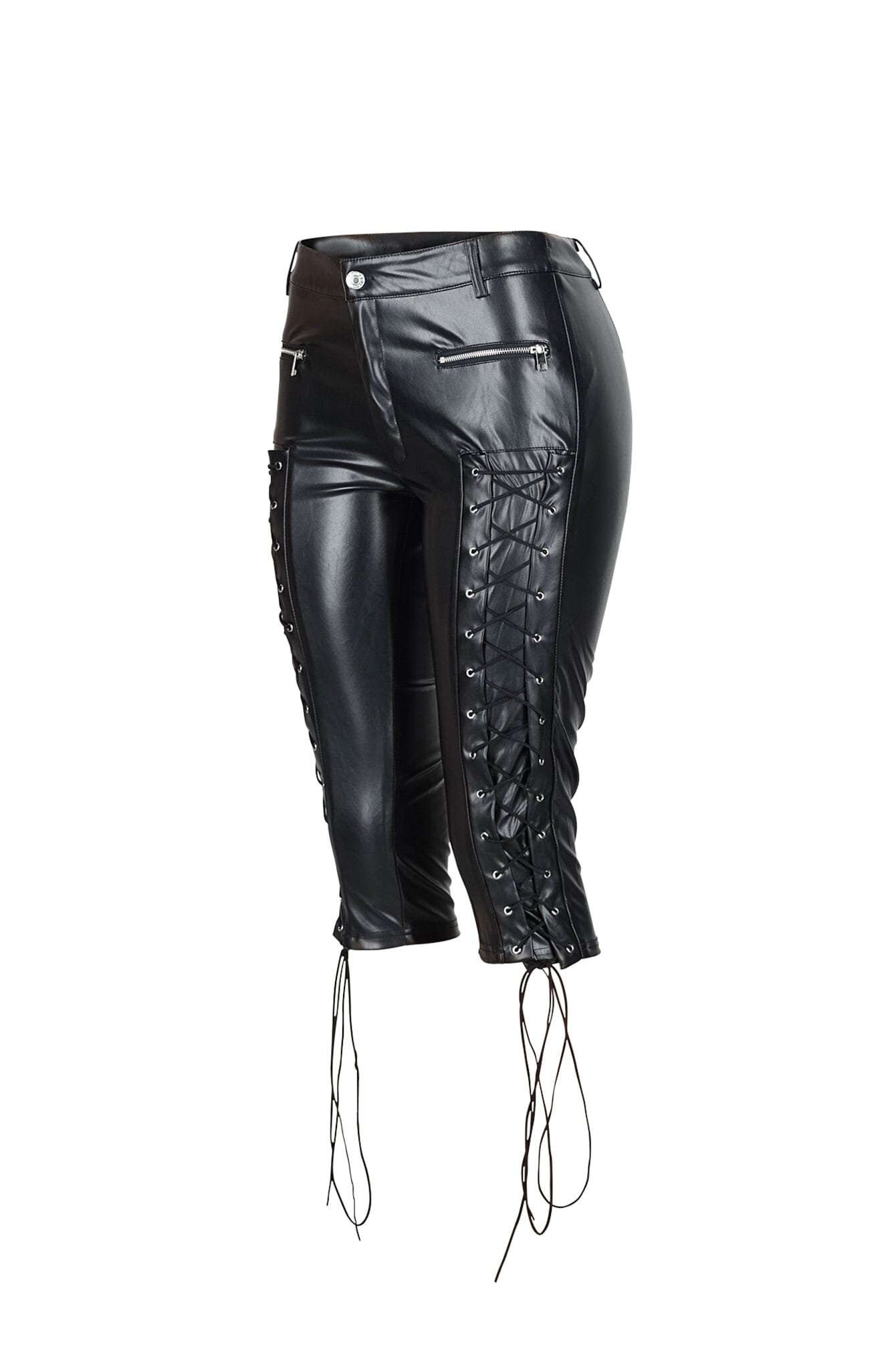 Hype PU Lace Up Capri Pants