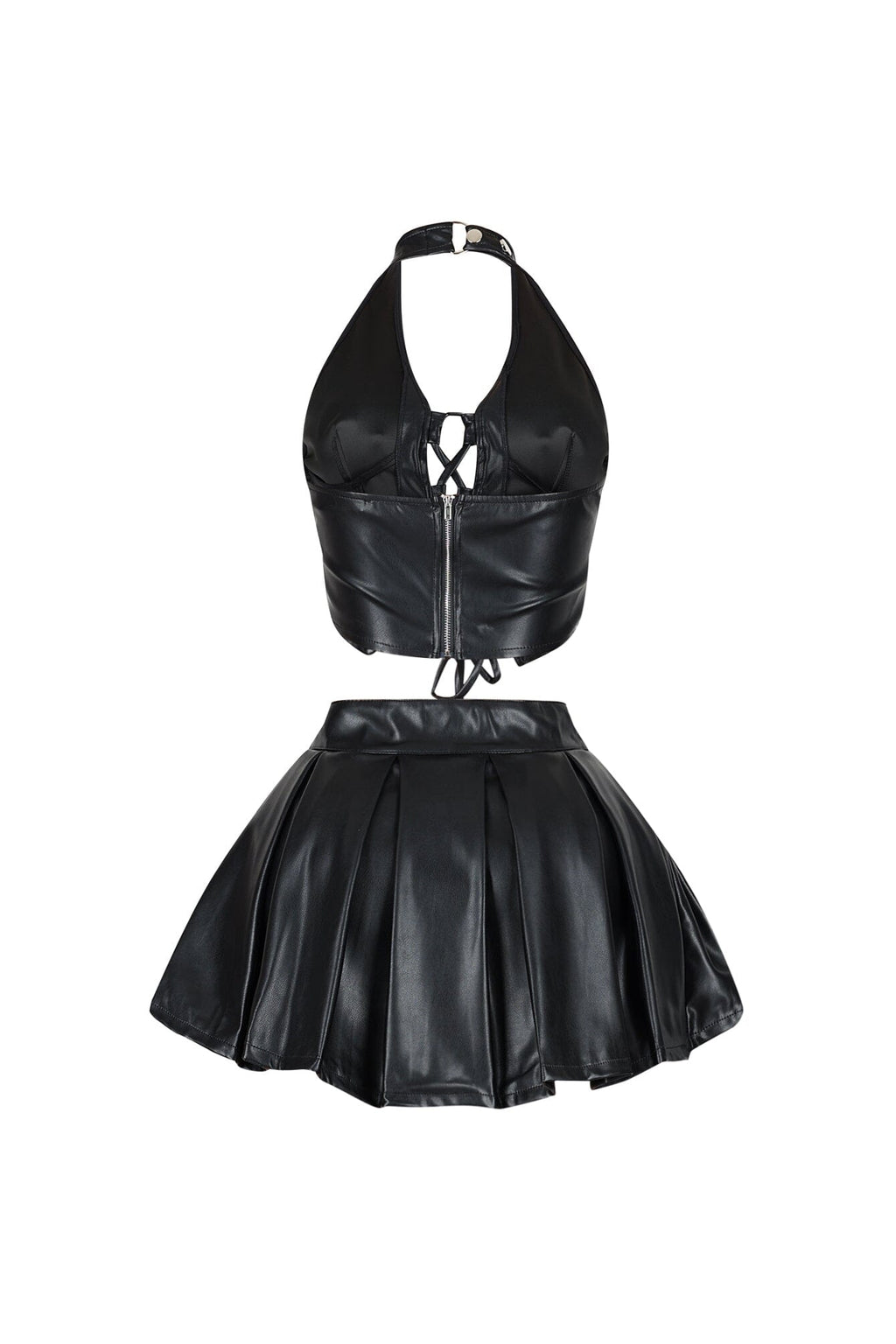 Girly Concept PU Skirt SET
