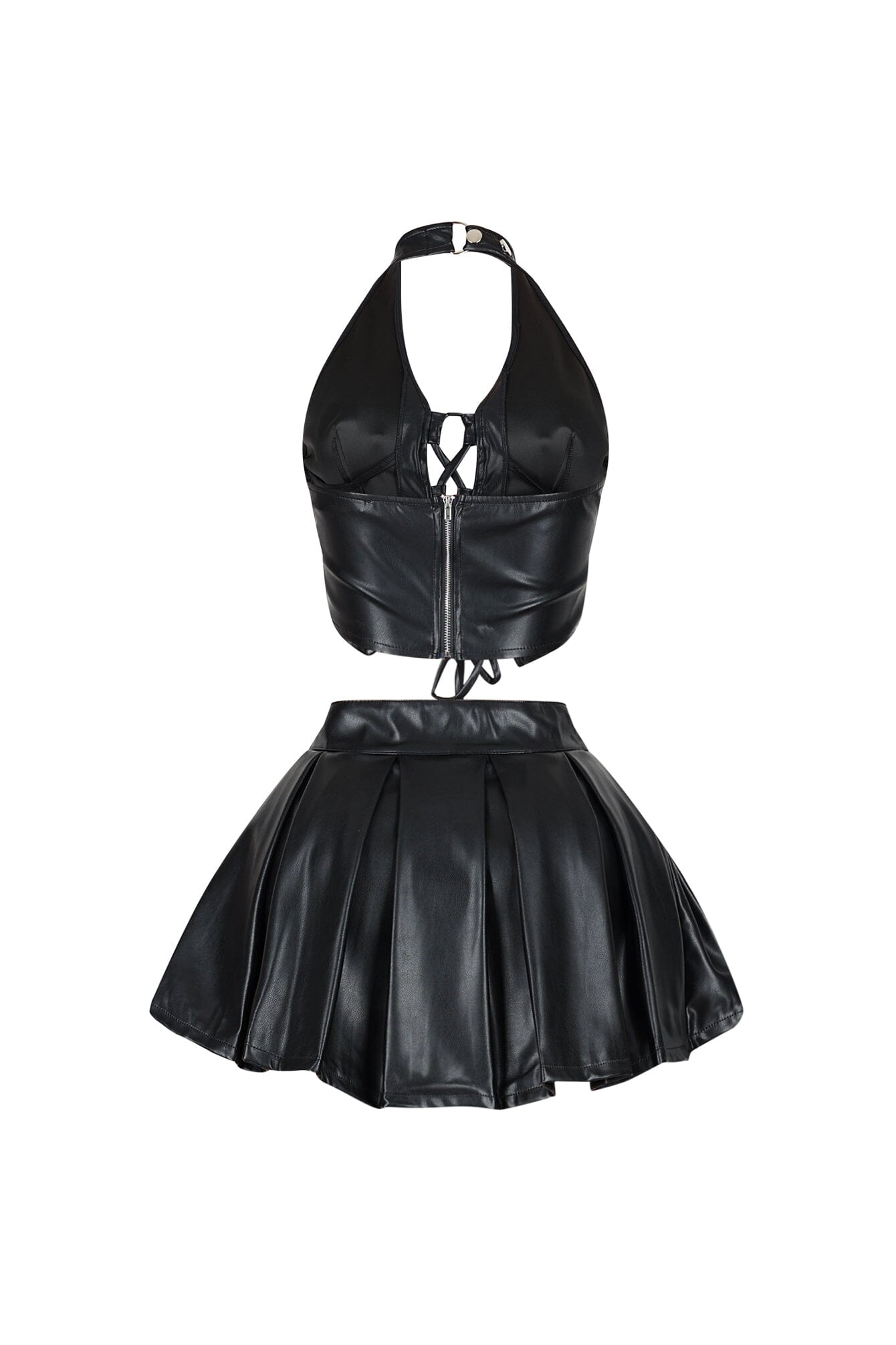 Girly Concept PU Skirt SET