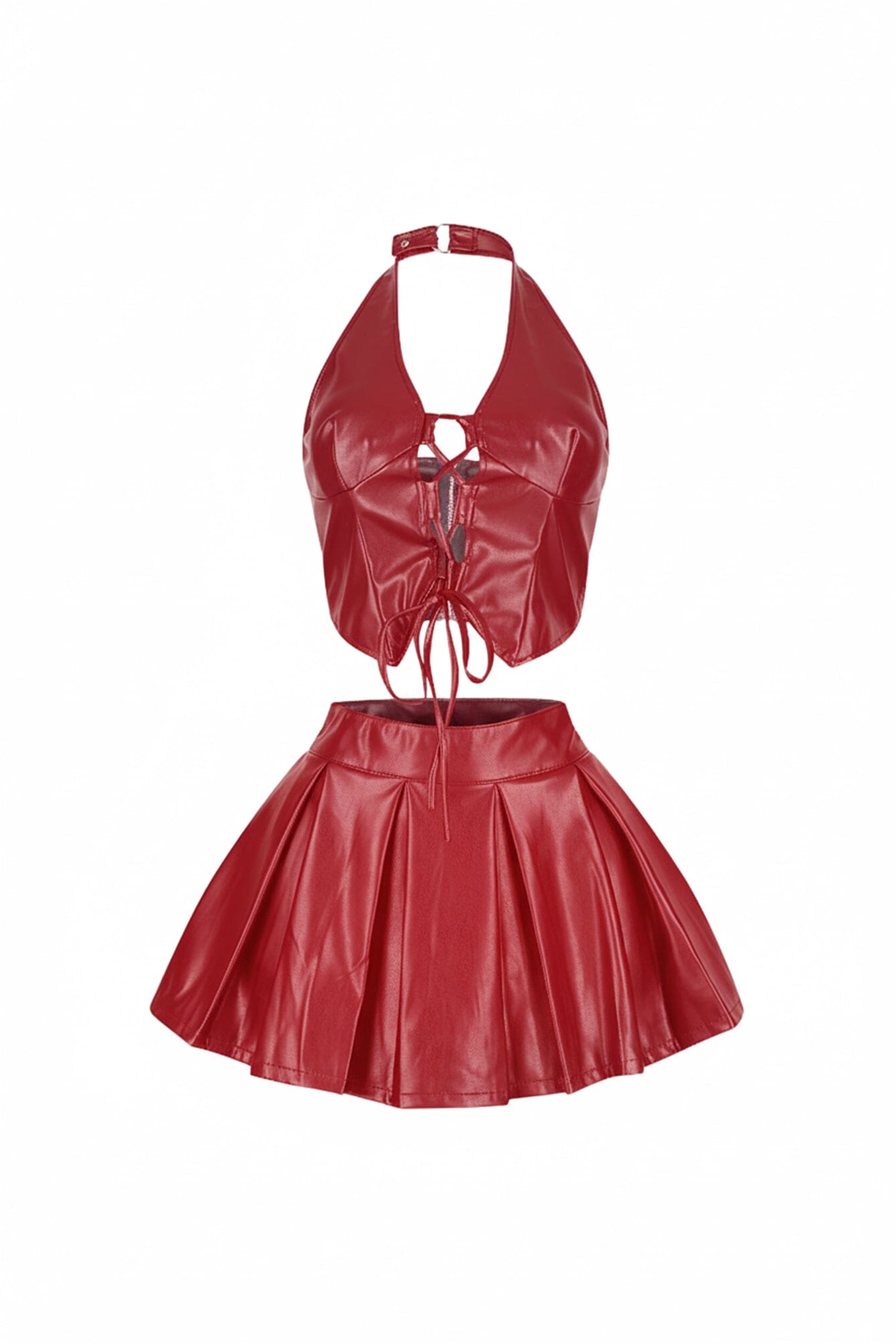 Girly Concept PU Skirt SET