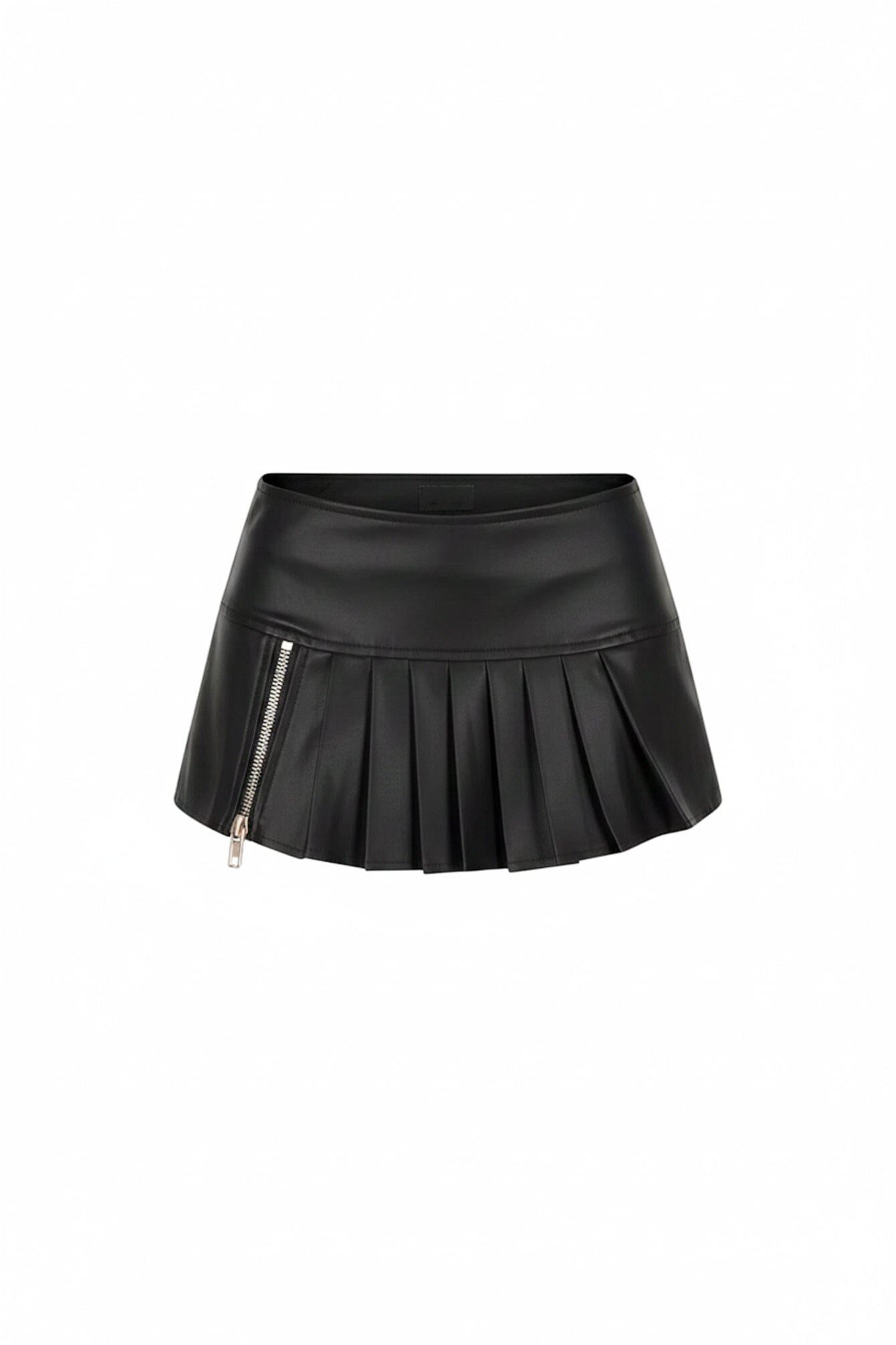 Teasette Faux Leather Micro Skirt