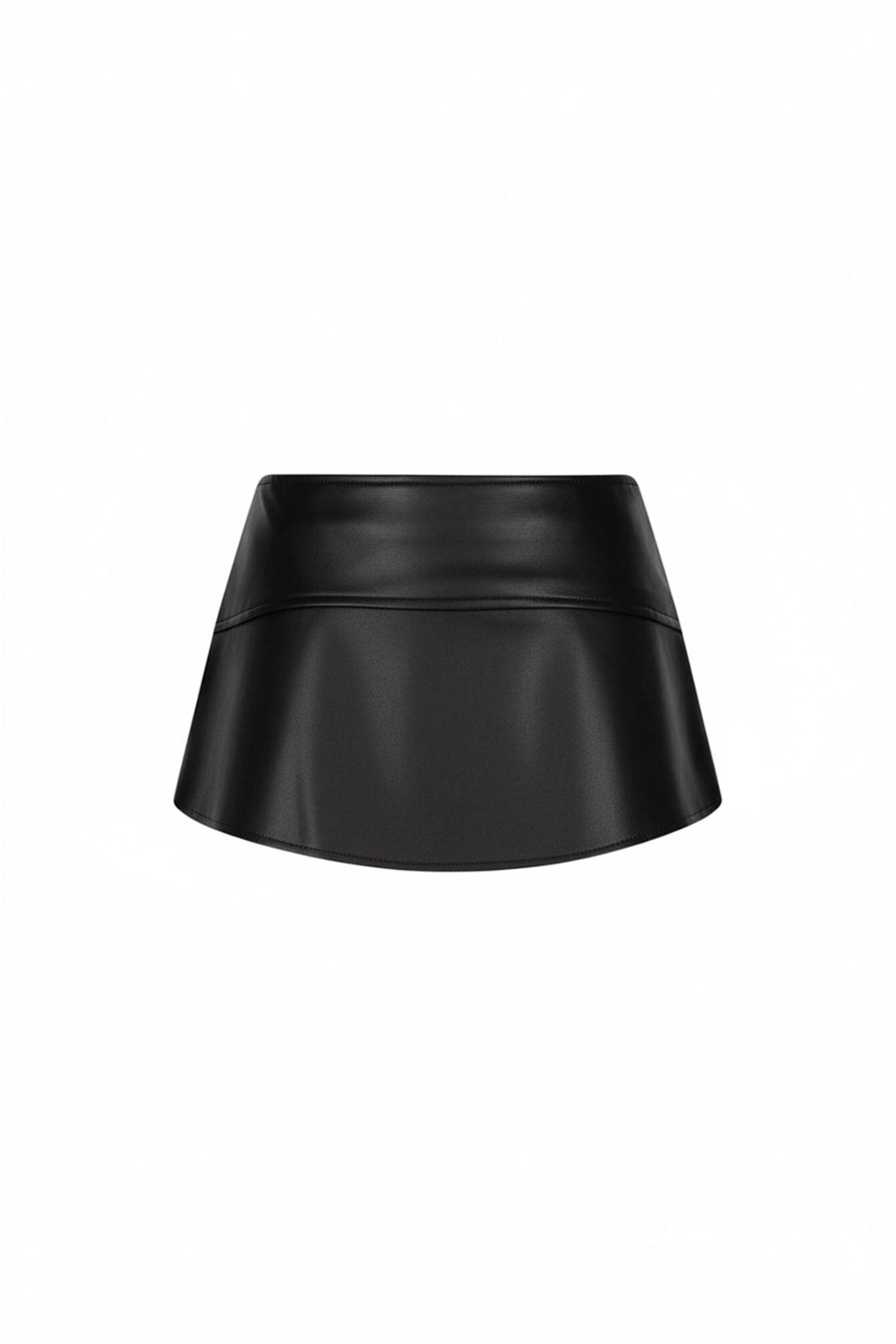 Teasette Faux Leather Micro Skirt