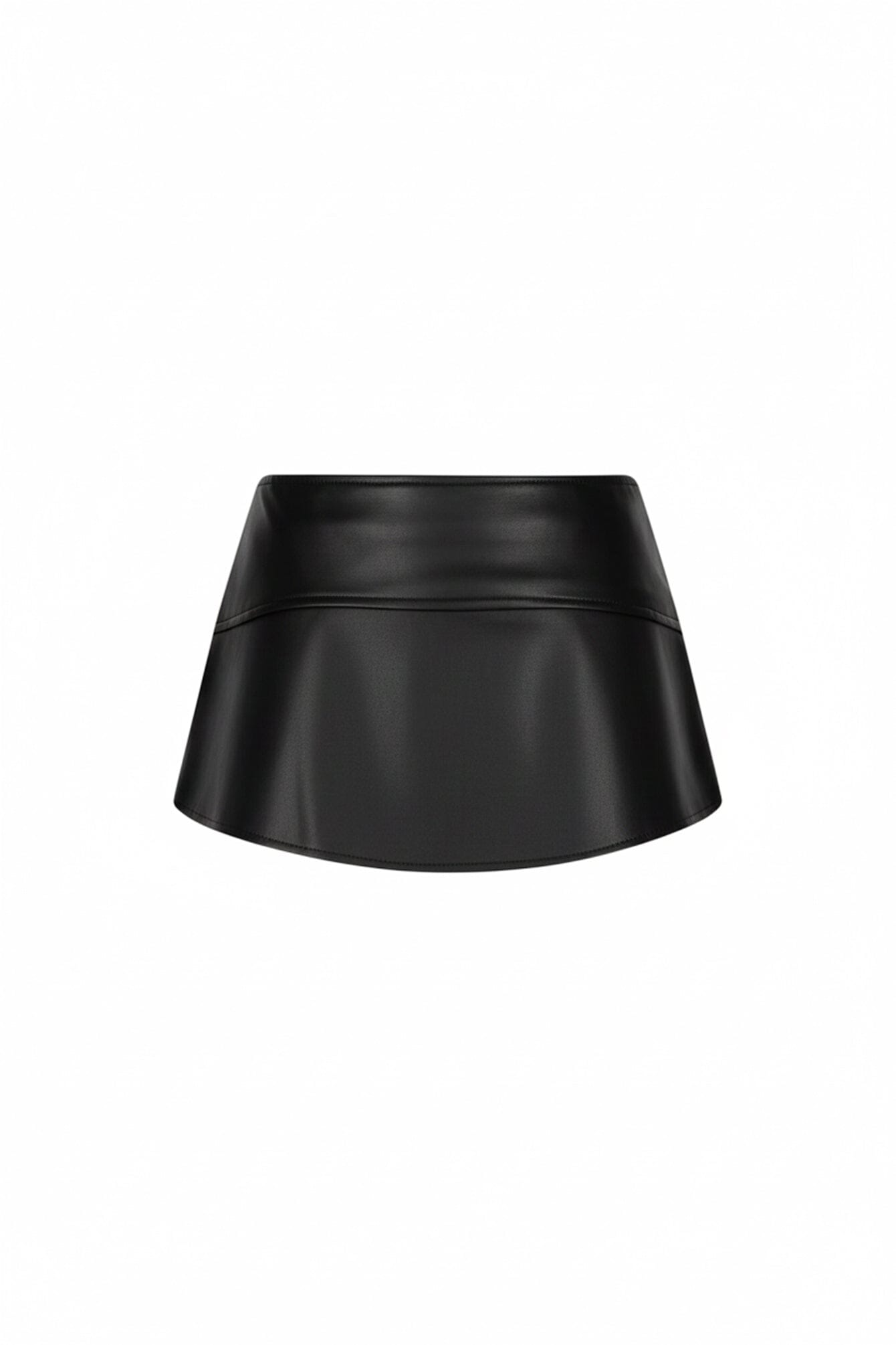 Teasette Faux Leather Micro Skirt