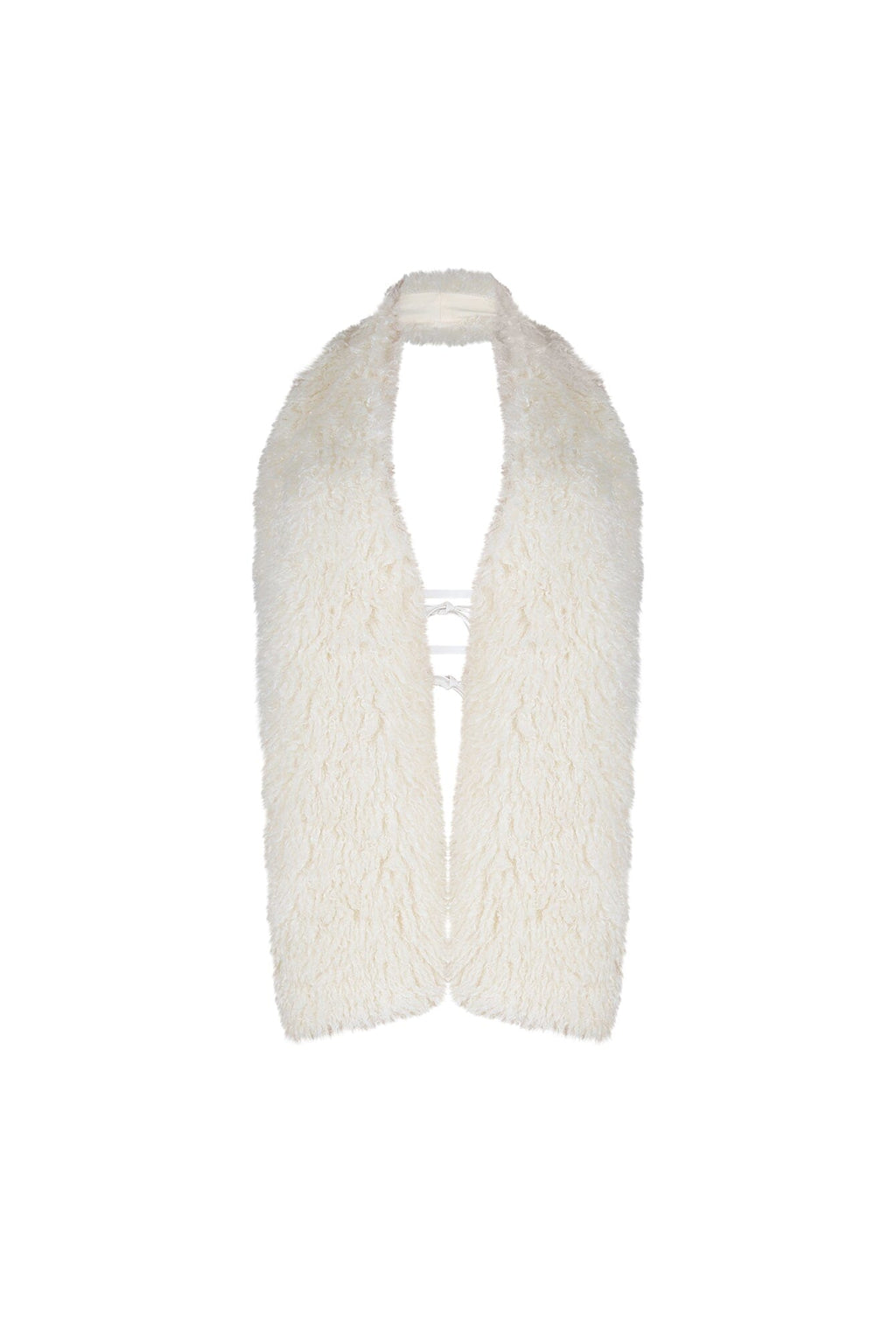 Sugar Puff Fur Halter Vest