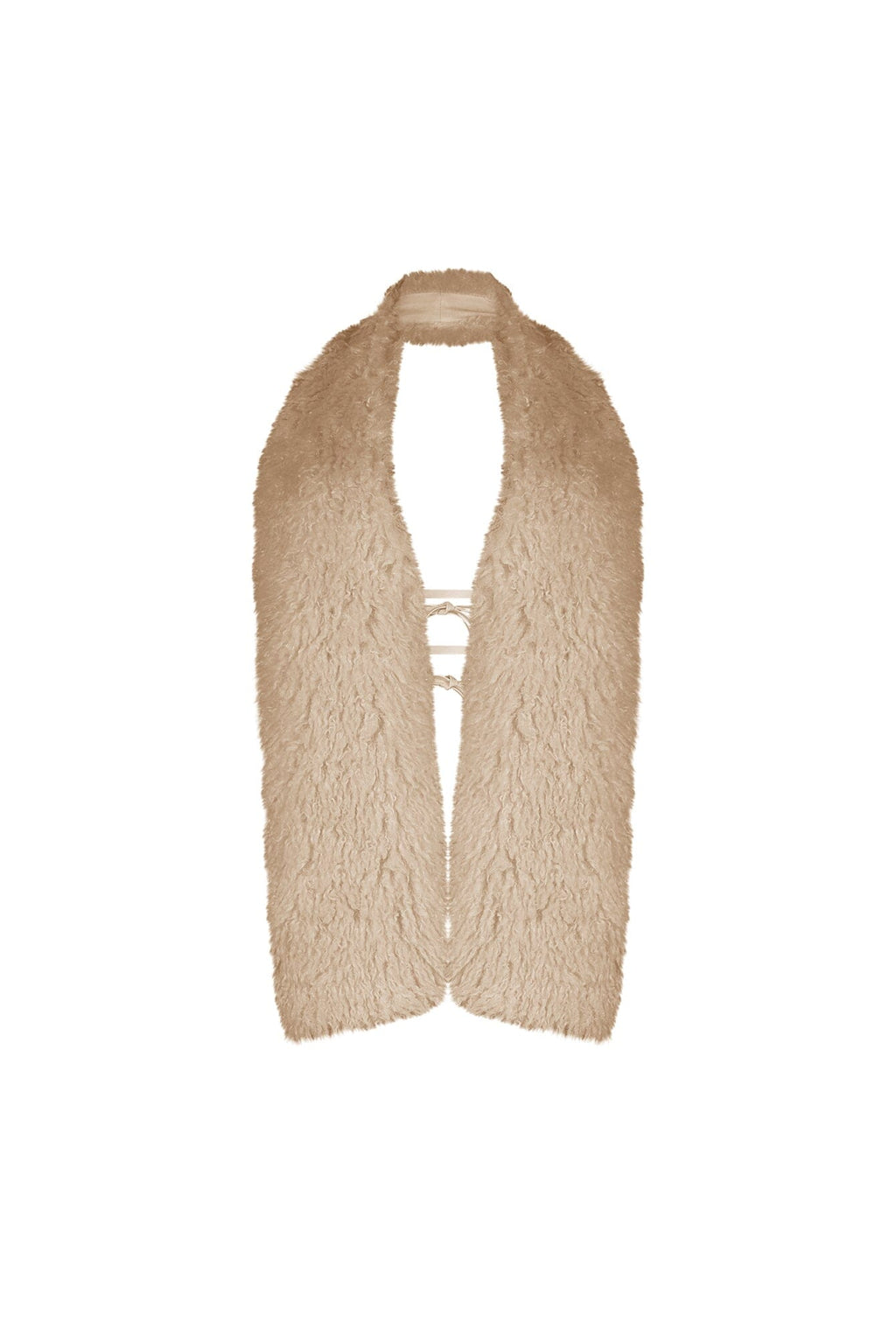 Sugar Puff Fur Halter Vest