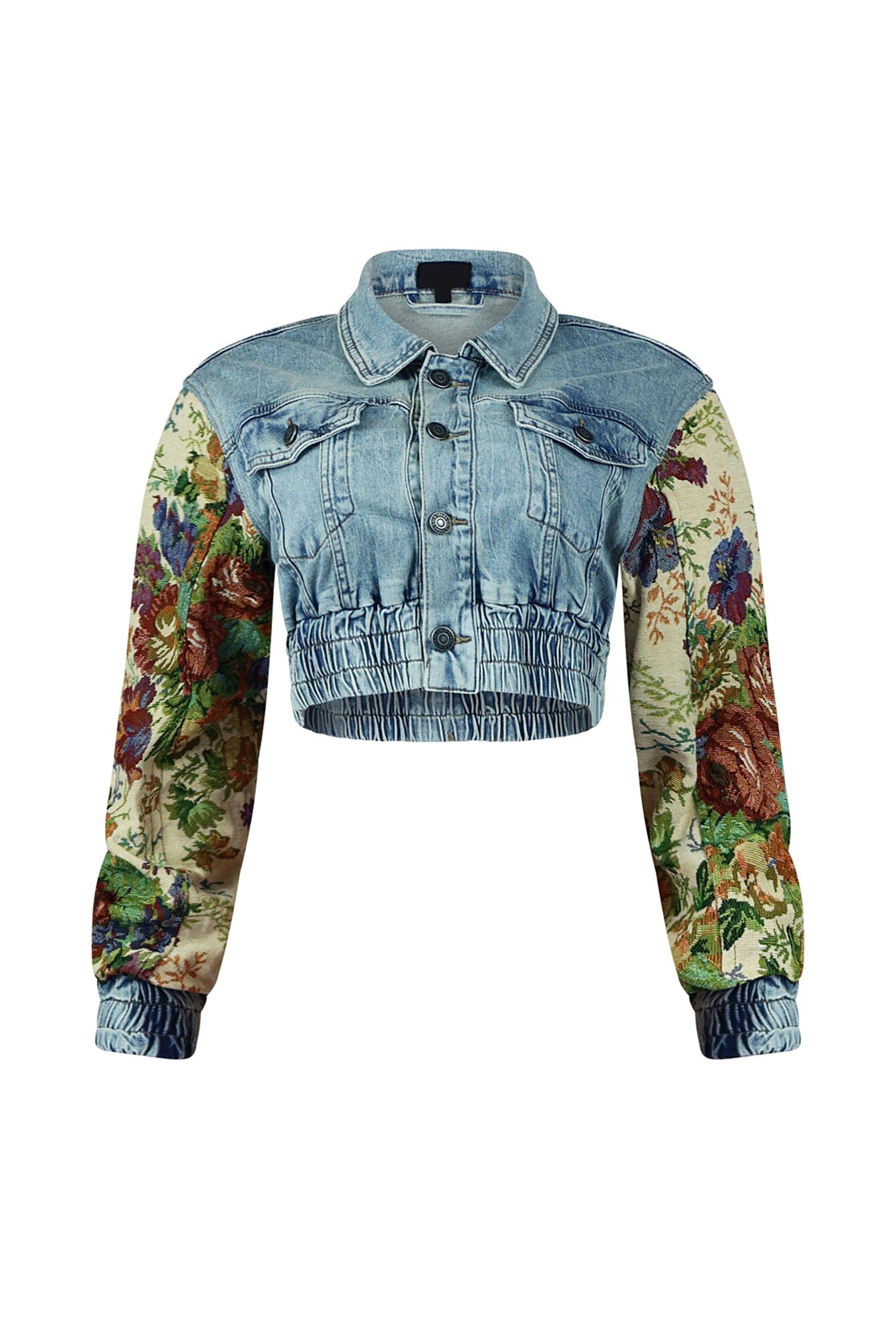 Jesse Tapestry Contrast Denim Jacket