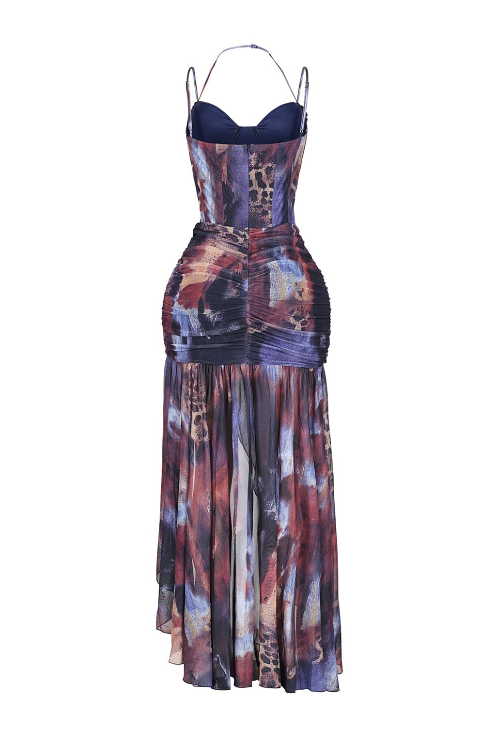 Izmir Mesh Print Maxi Dress