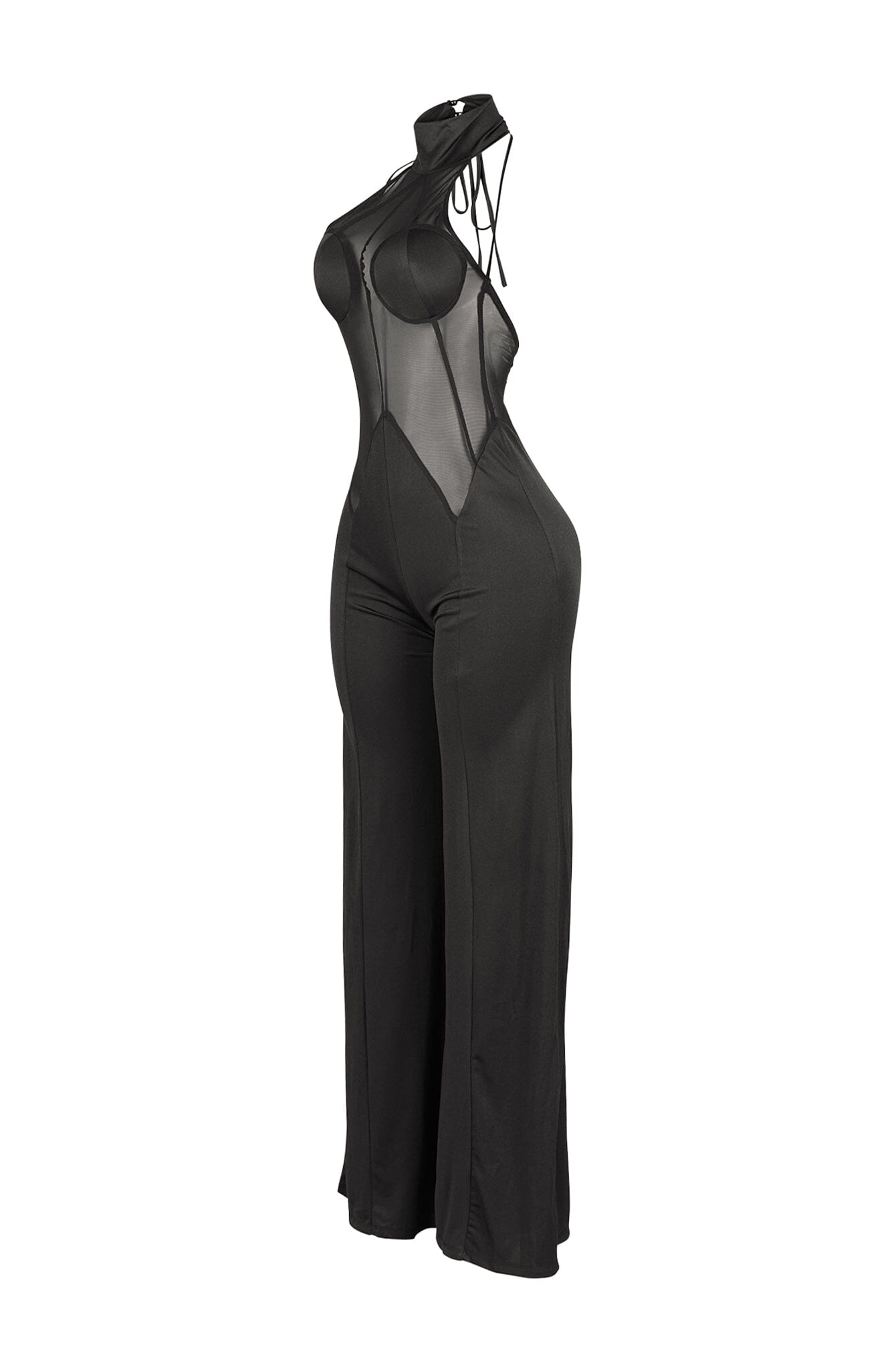 Fabulous Mesh Contrast Jumpsuit