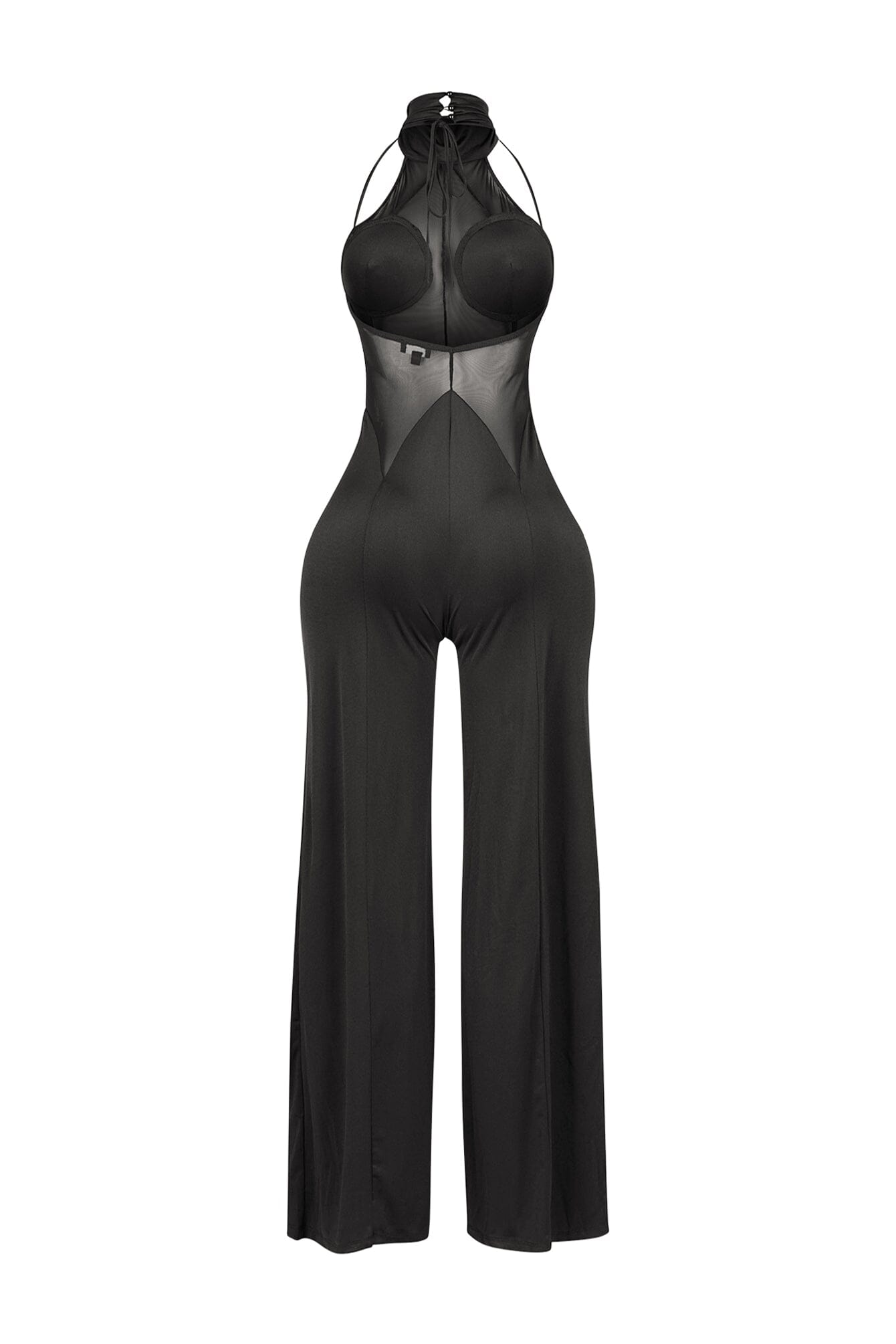 Fabulous Mesh Contrast Jumpsuit