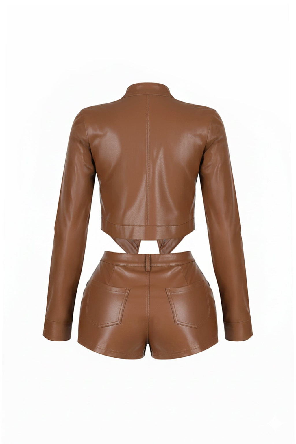 Dominance Duo PU Jacket & Shorts SET