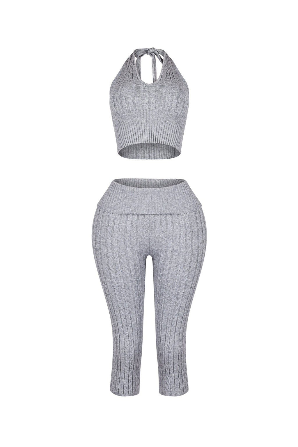 Calm Touch Knit Top & Capri SET